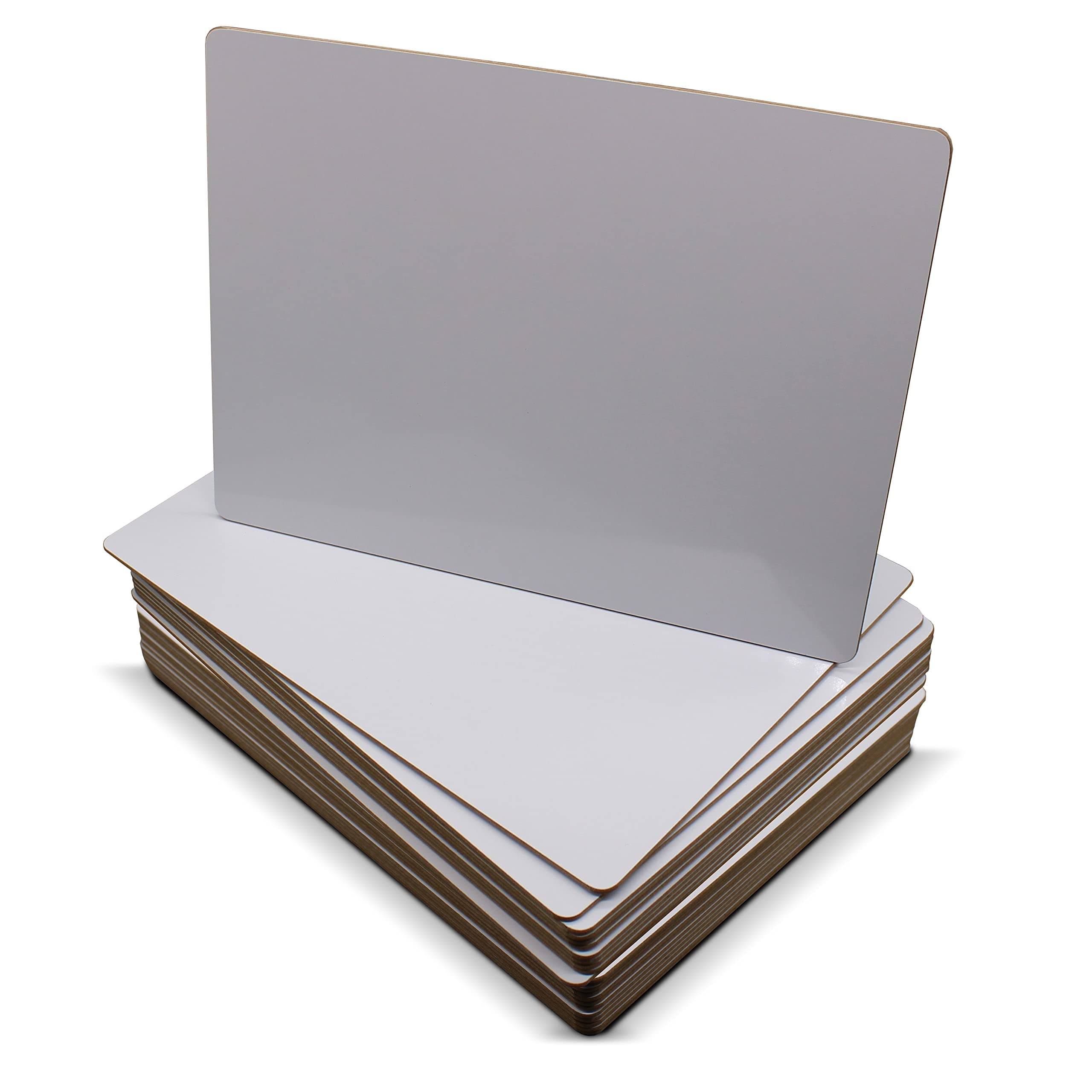 Flipside Products 9" x 12" Two-Sided Dry Erase White Boards, Classroom Pack, Double Sided Lapboard for Class, Reusable for Group Participation - 24 Pack