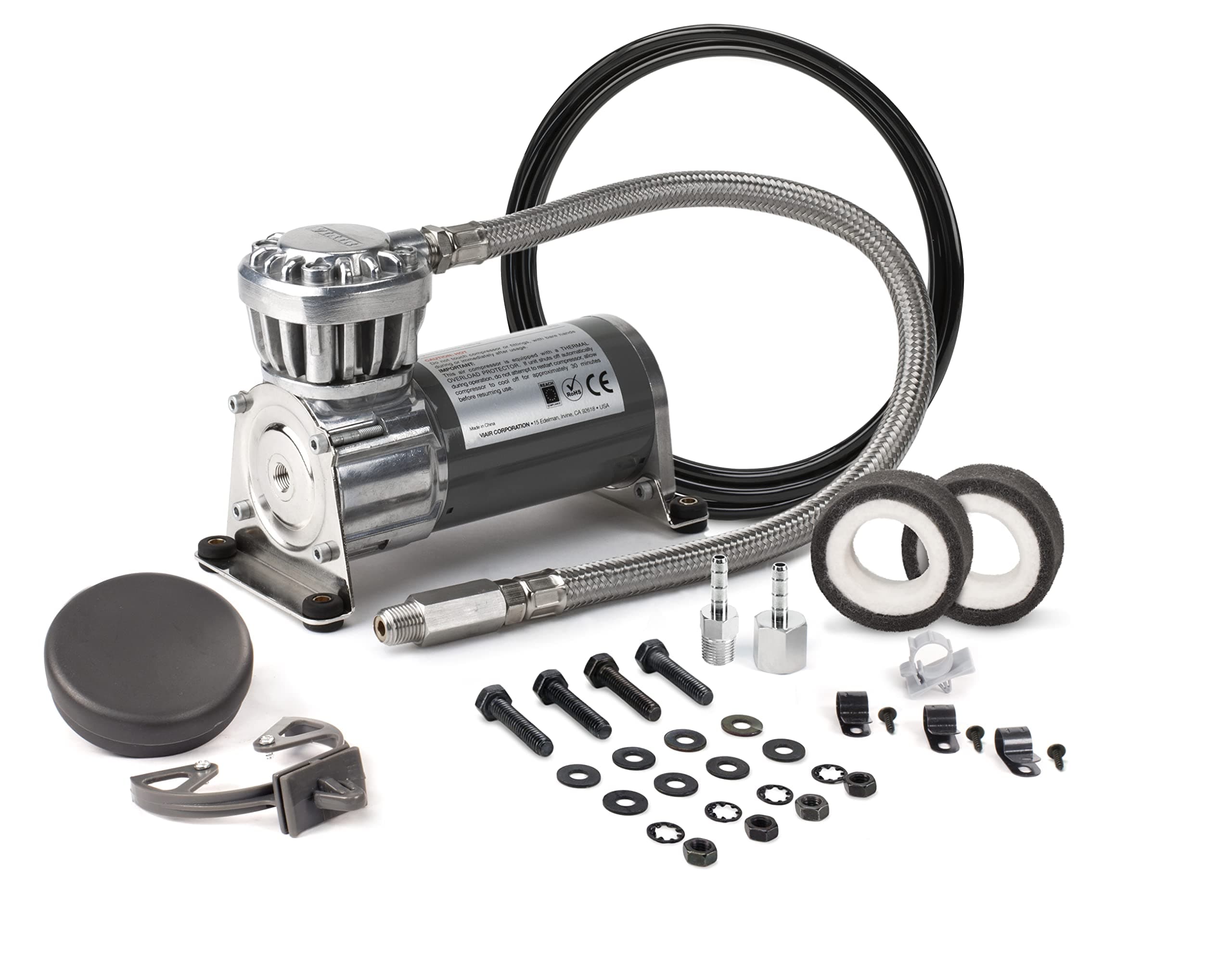 Viair 15018: 150C Industrial Grade IG Series Compressor Kit (12V, Intercooler Head, 20% Duty, Sealed, Ip67) Ce, Reach, Rohs, Air Seat, Robotics