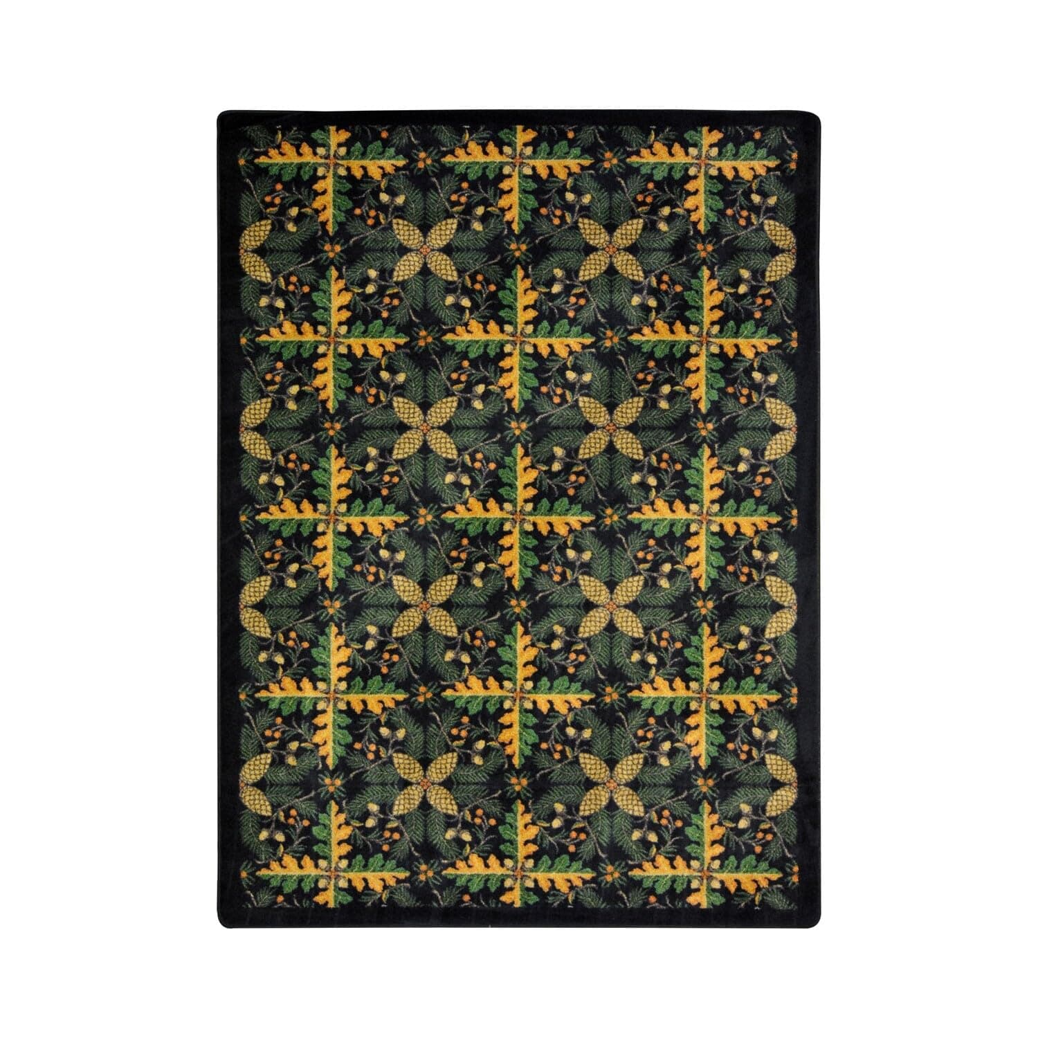 Joy Carpets Kaleidoscope Tahoe Whimsical Area Rugs, Black