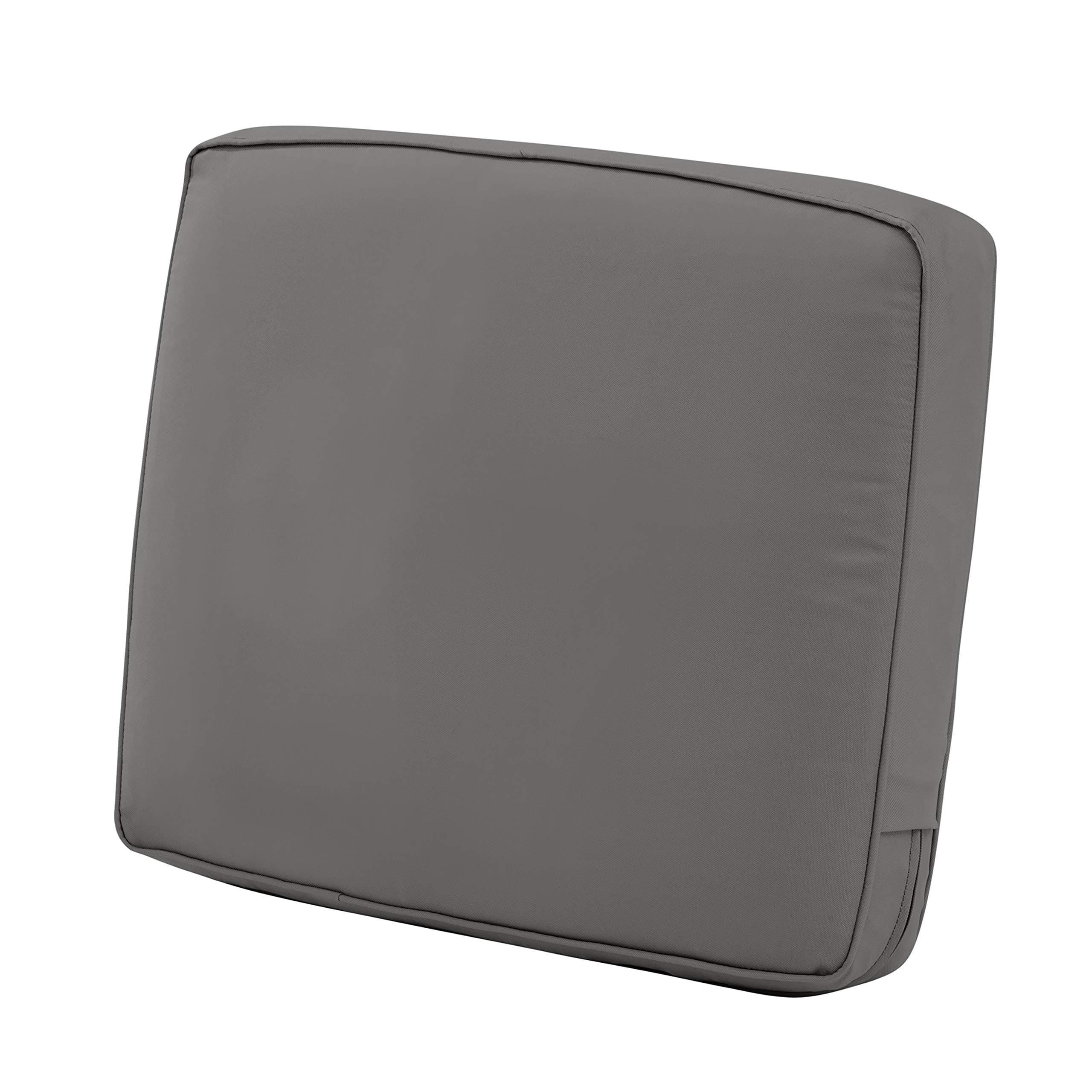 Classic Accessories Montlake Patio Fade Safe Back Cushion, Light Charcoal, 19" Wx20 Hx4 T