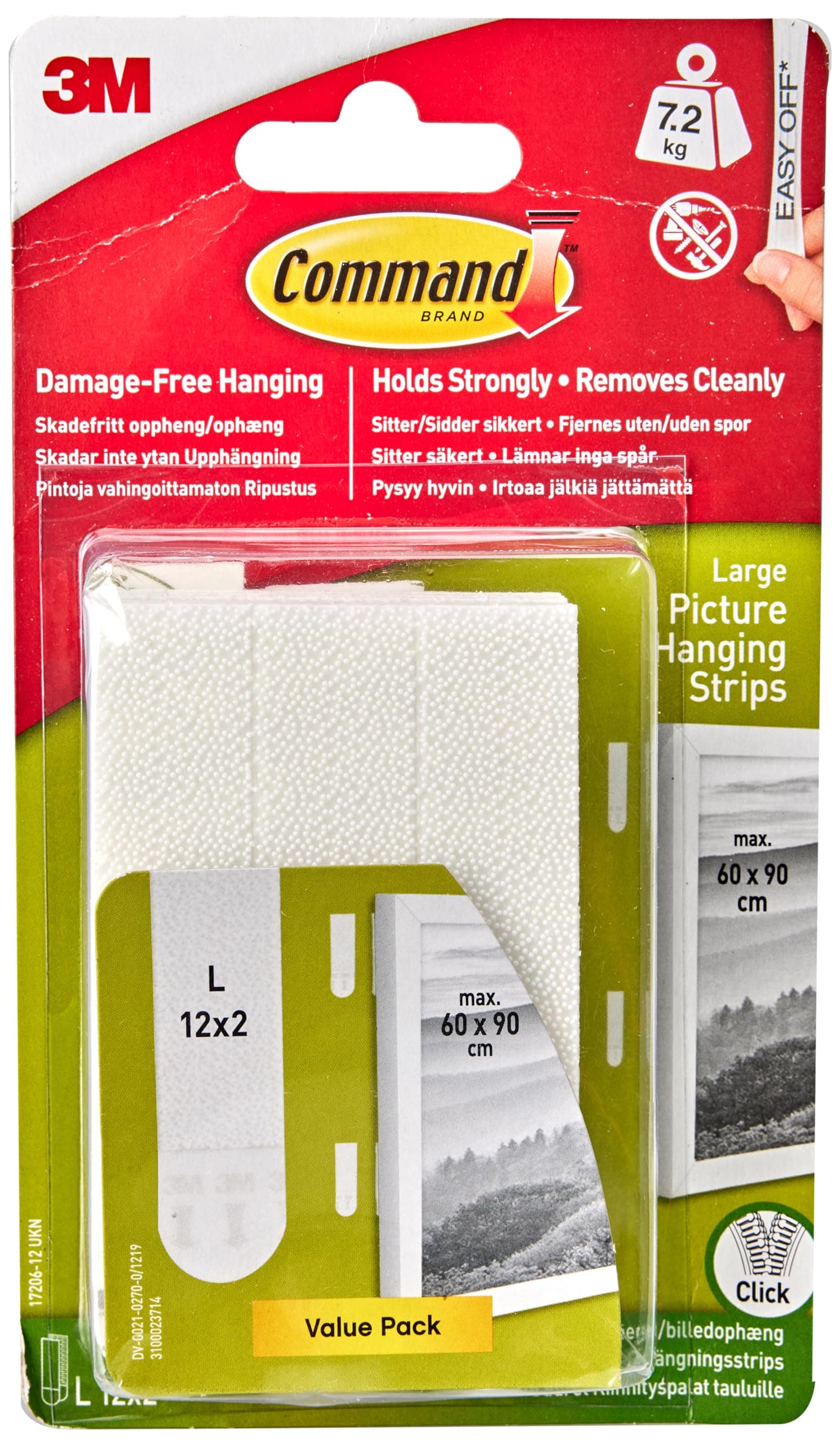 Command Photo Hangers, White, Easy On, Easy Off, Hangs up to 6 frames, Gallery Wall Pack
