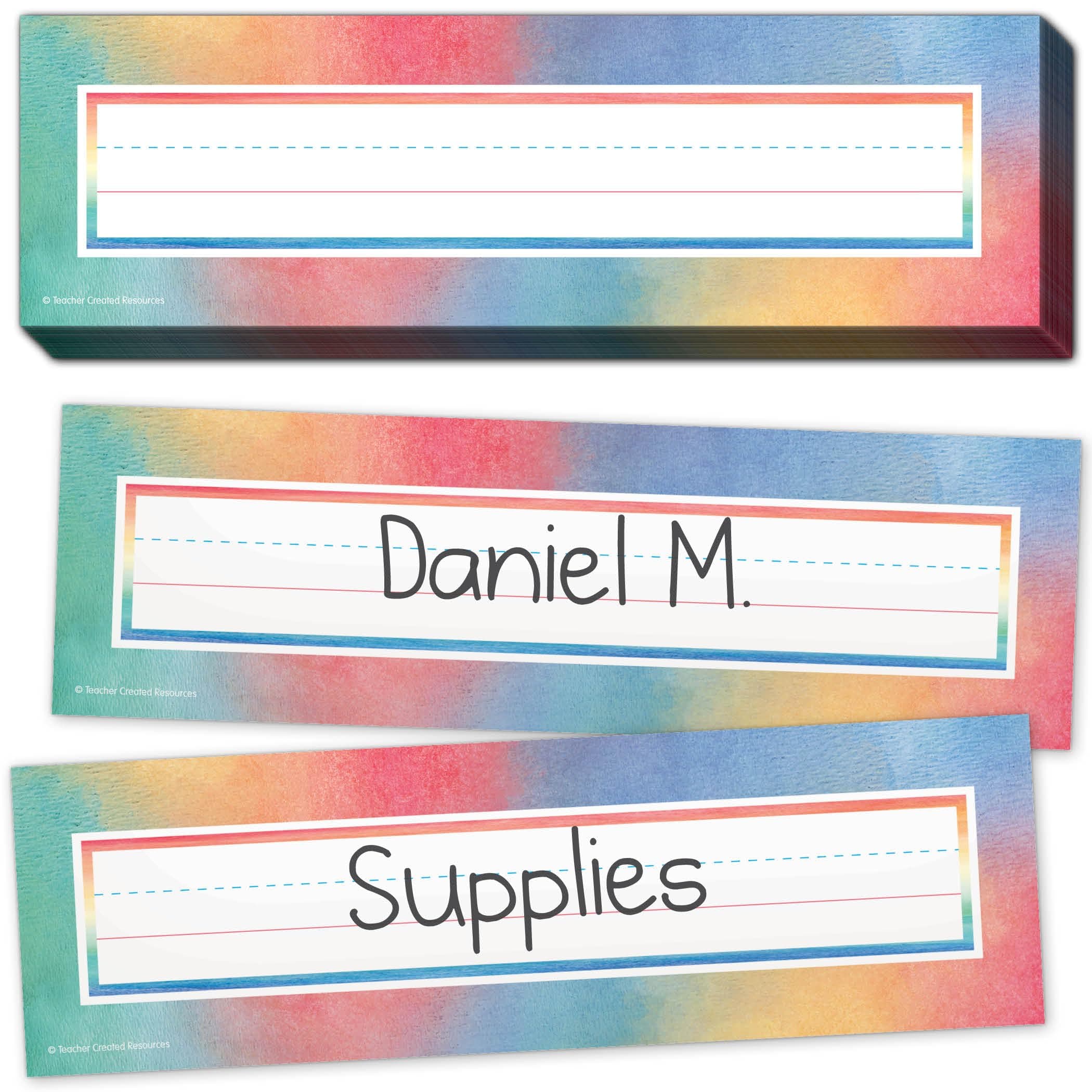 Teacher Created Resources 8969 Watercolor Name Plates