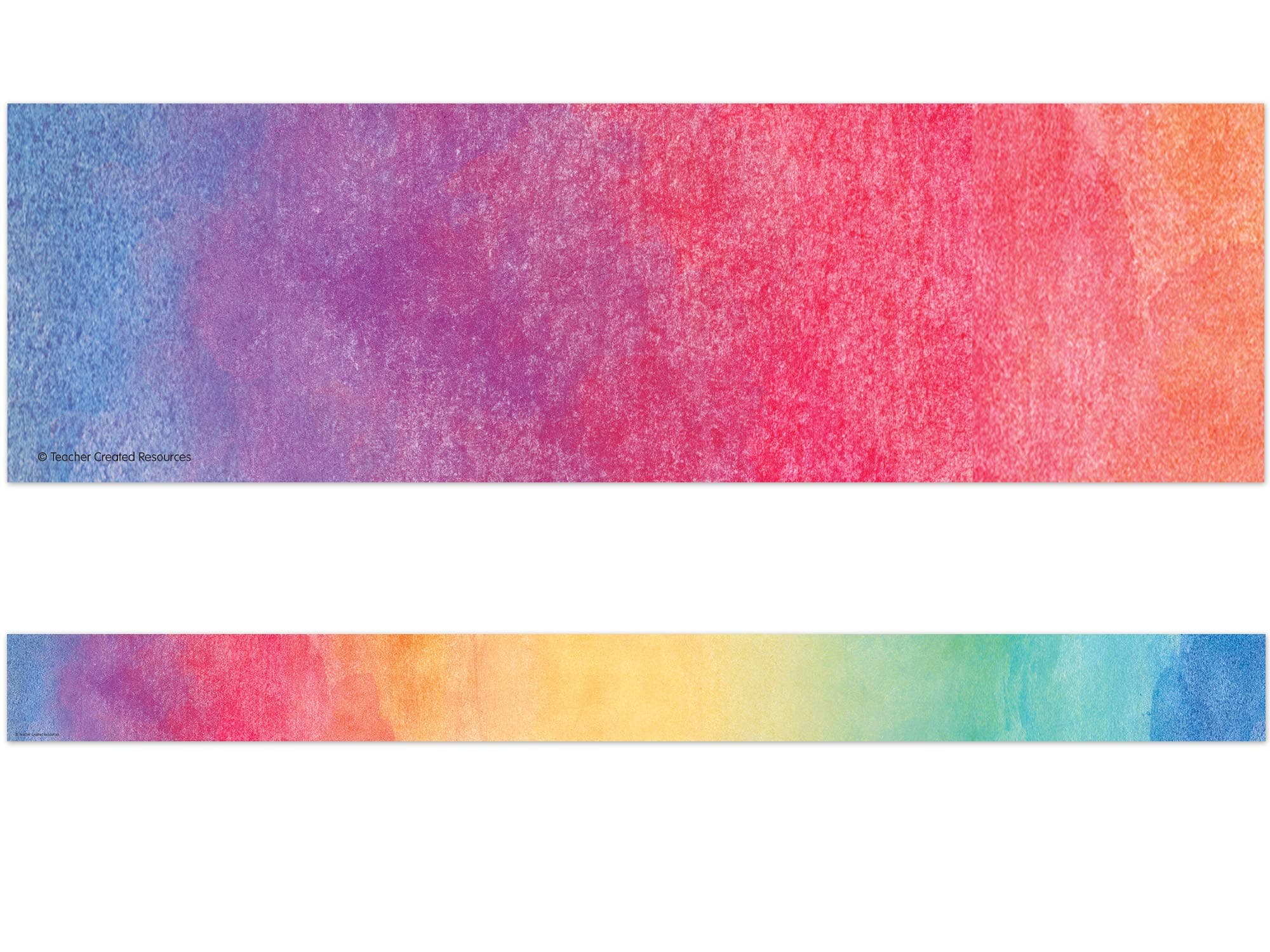 Teacher Created Resources 8960 Watercolor Straight Border Trim