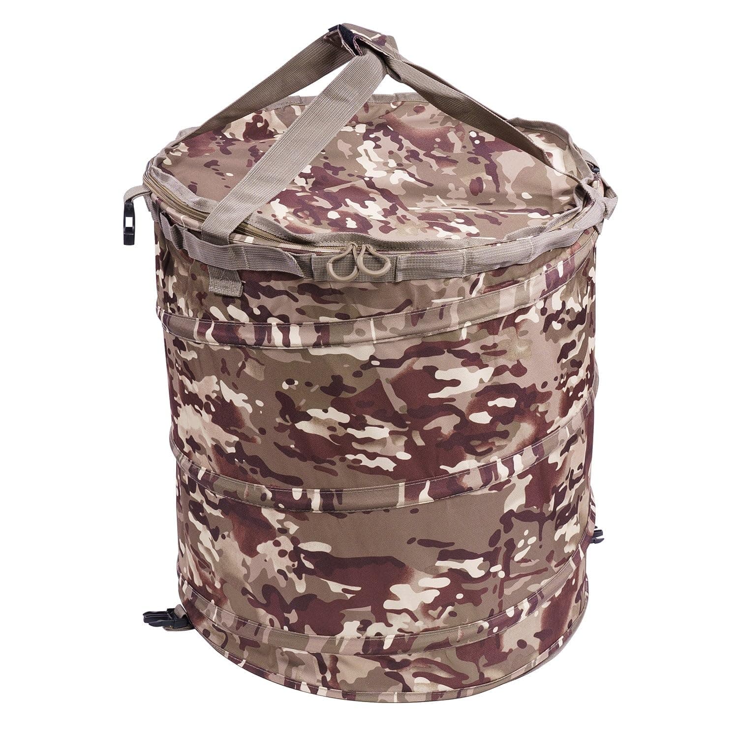 Raptor Series OFFGRID Collapsible Trash Can Storage Bin Pop-Up Reusable Outdoor Travel - Camouflage