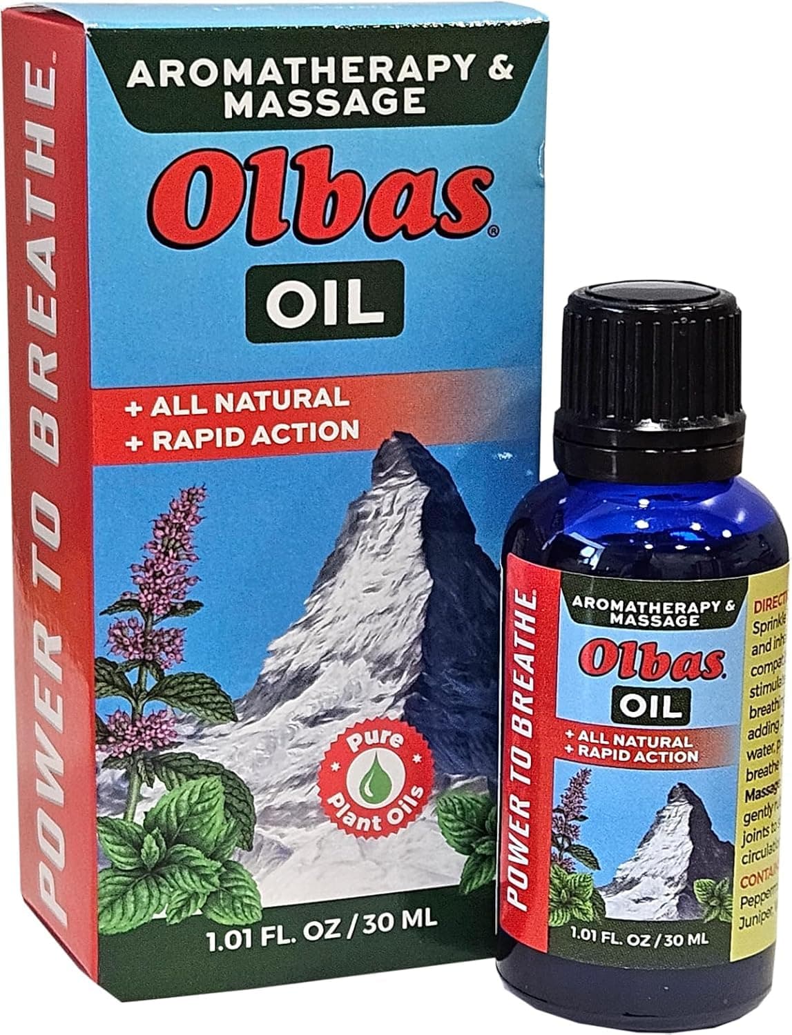 Olbas Massage and Aromatherapy Oil, 1.01 Fl Oz,body massage oil, Swiss Herbal Remedies with Pure Essential massage oils for muscle relaxing and soothing comfort for pain relief.