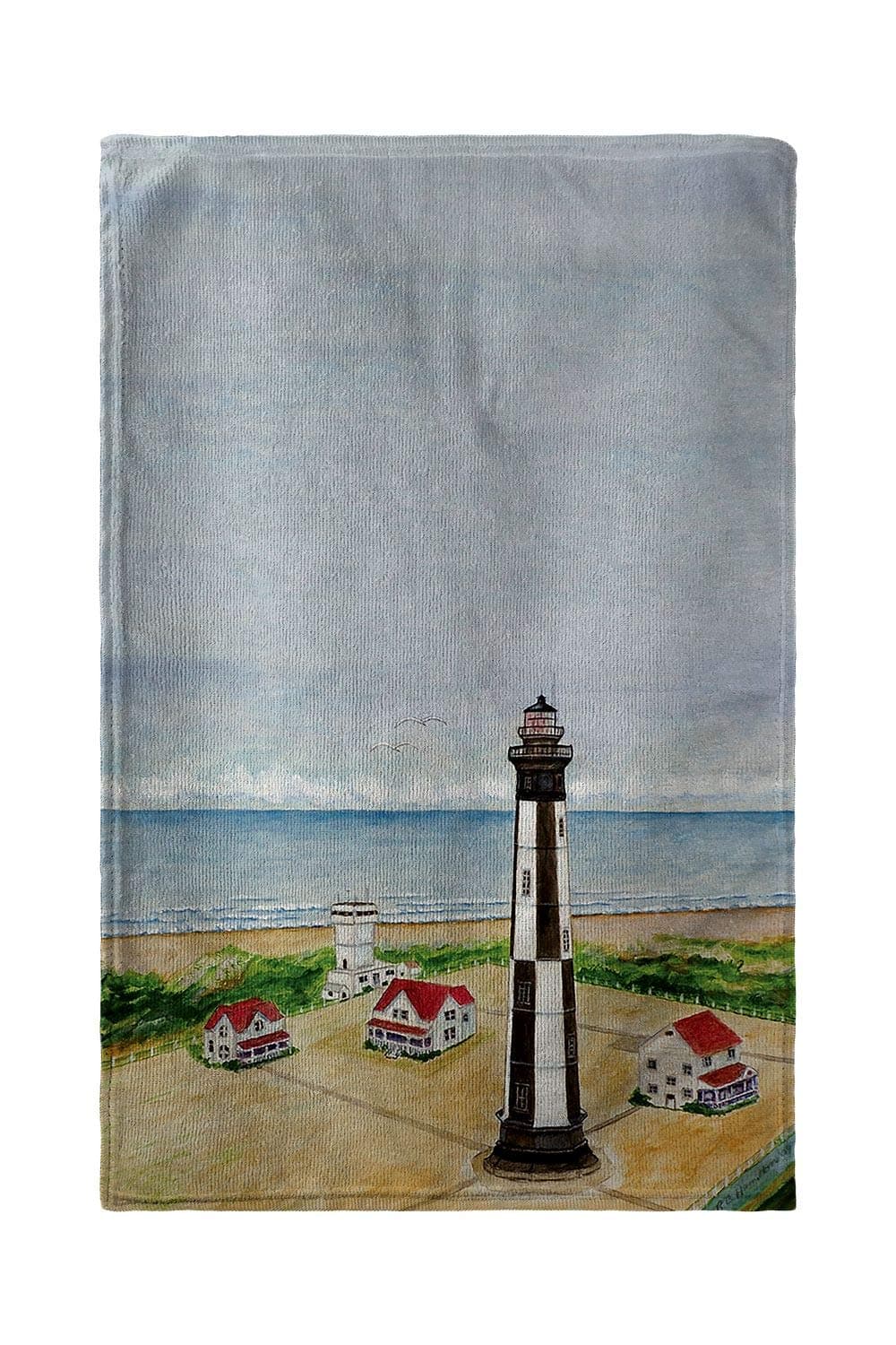 Betsy Drake BT737 30 x 50 in. Cape Henry Lighthouse Beach Towel
