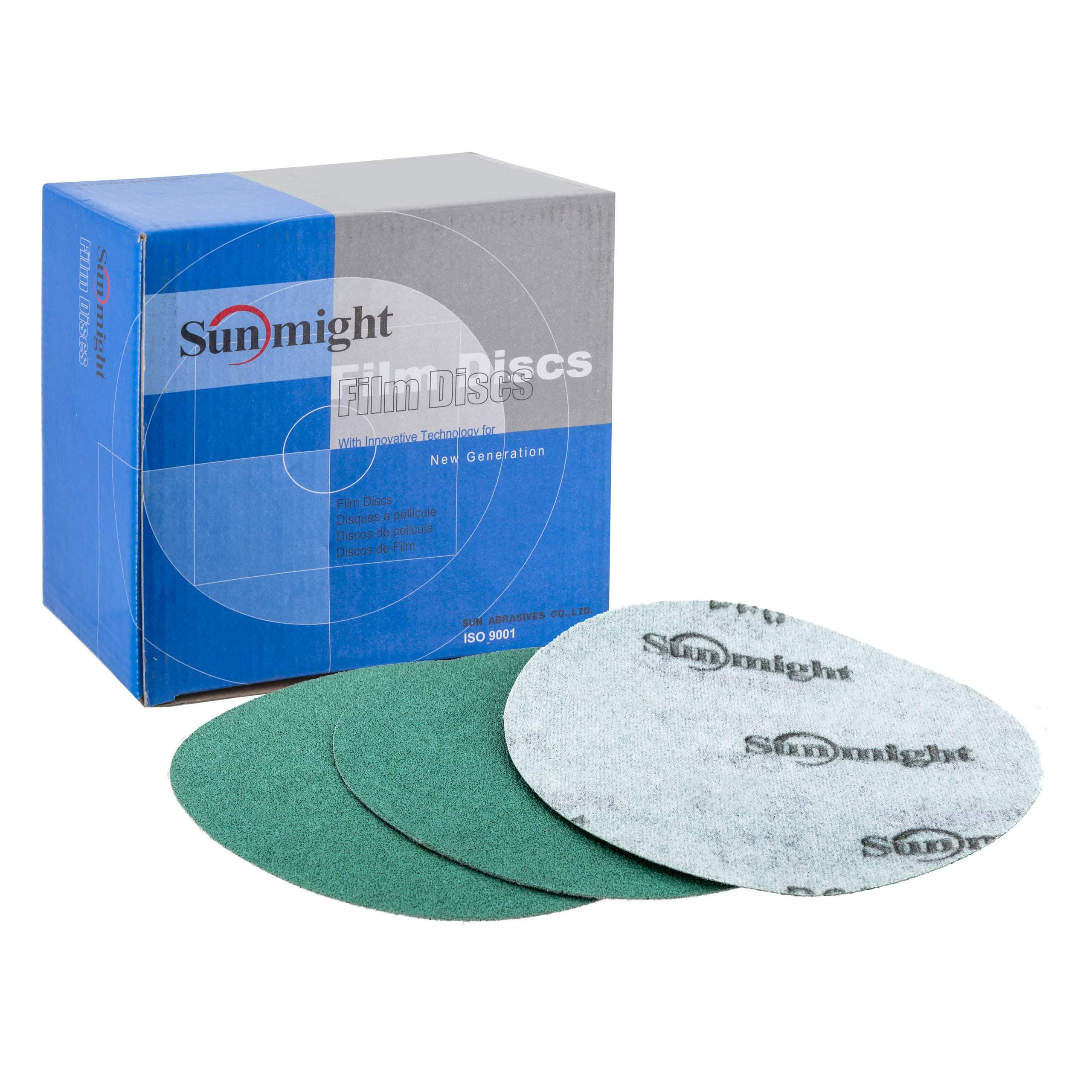 Sunmight Film 5" 180G Grip No Hole Disc, 01210, 50 Discs, 1 Pack