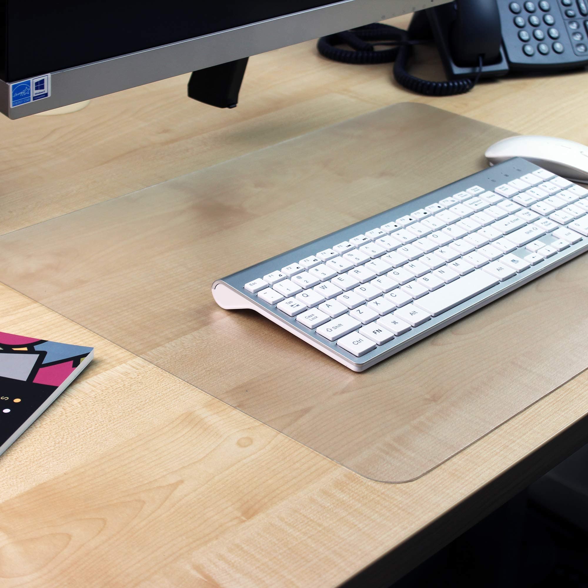 Floortex® Desktex® Strong Polycarbonate Desk Protector - 29" x 59"