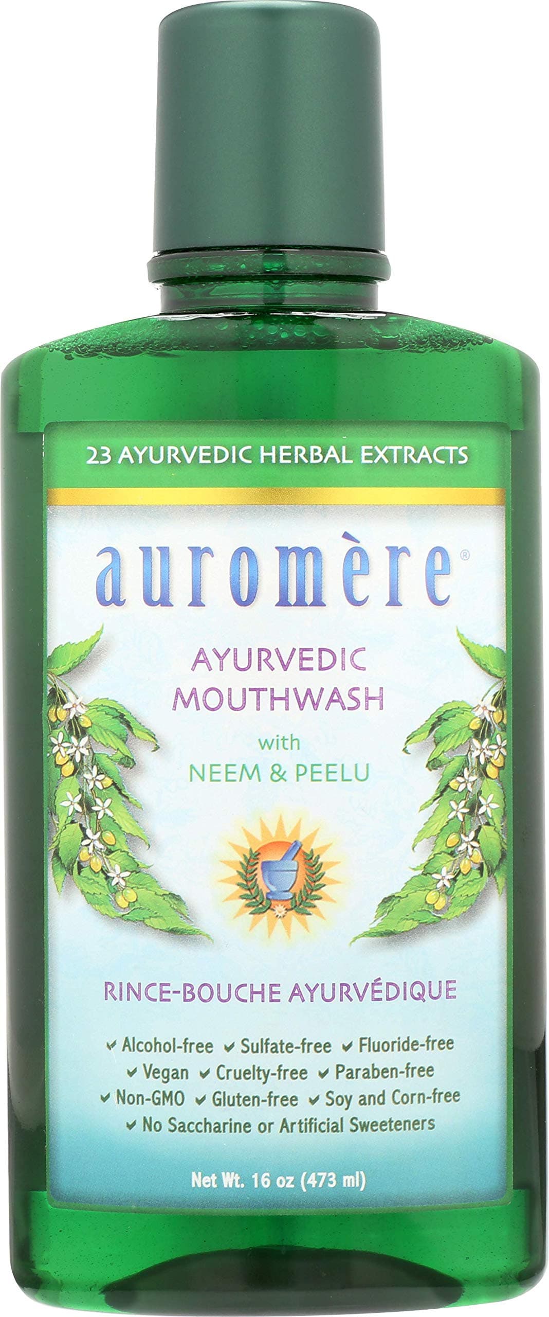 Auromere Ayurvedic Mouthwash, 16 Fluid Ounce, 16 ounces (B0791DC66Y)