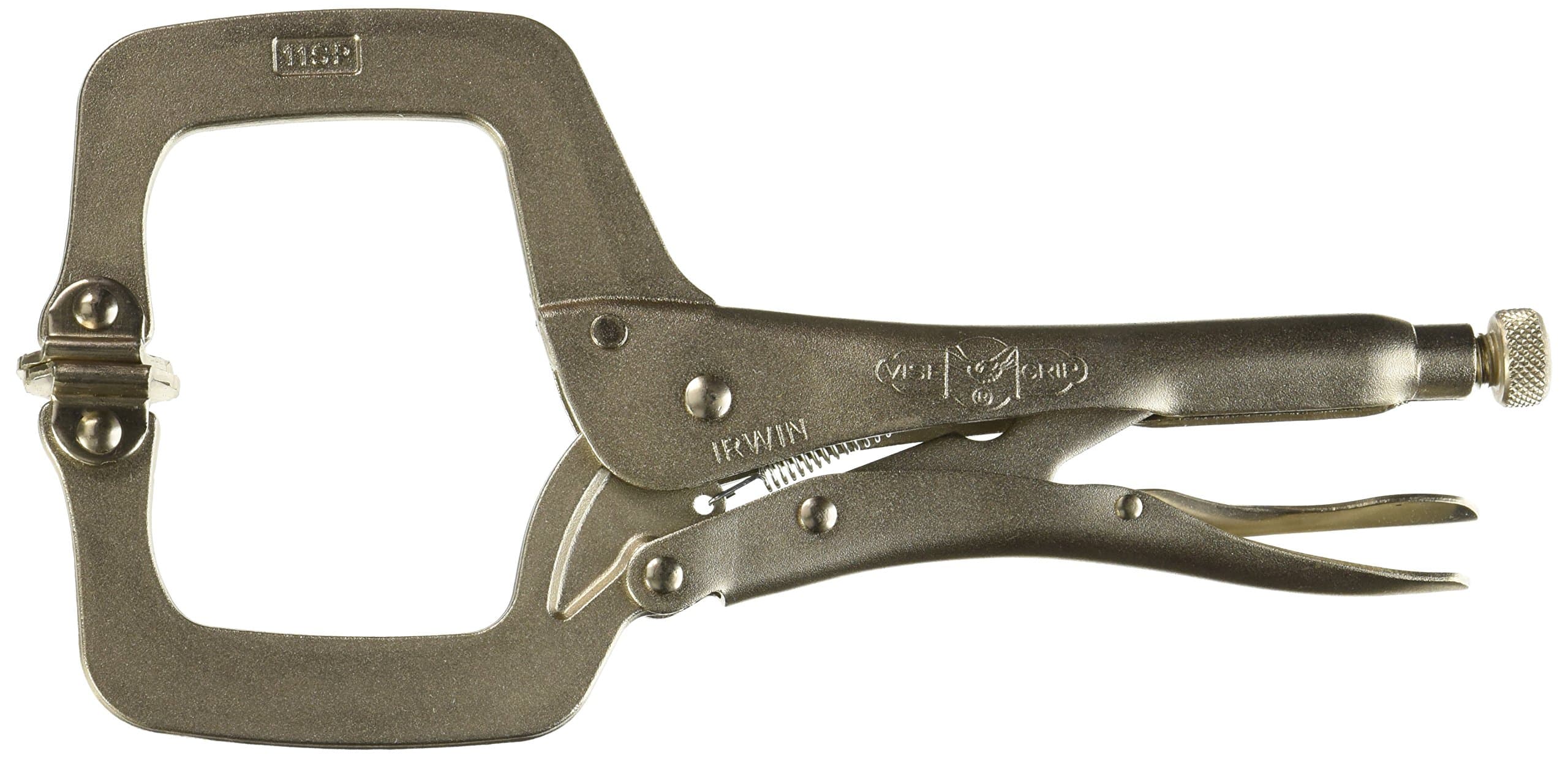 5 Pack Irwin 20 Vise-Grip 11SP 11" Locking "C" Clamps with Swivel Pads by Irwin