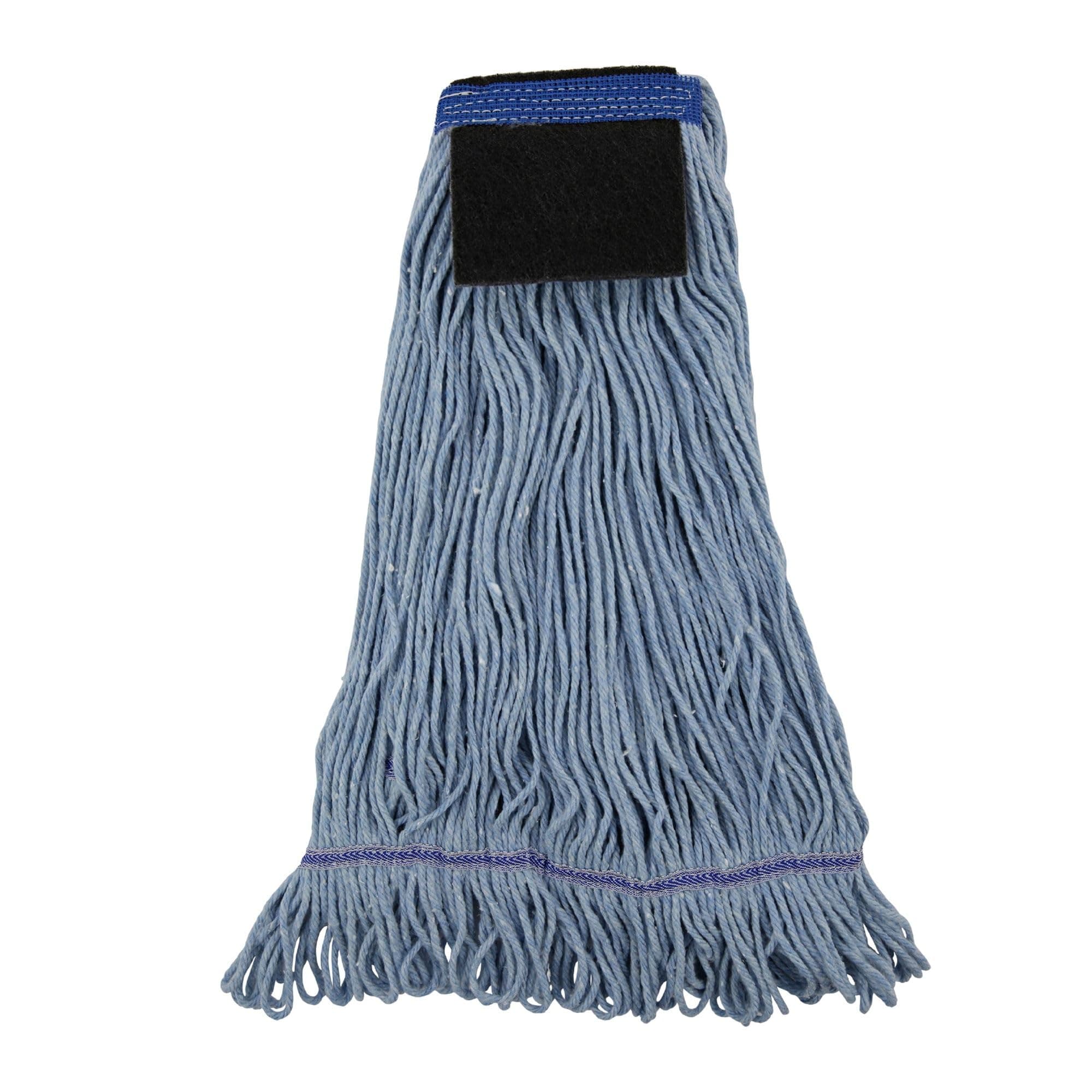 Boardwalk BWK903BL Mop Head, Loop-End, Cotton With Scrub Pad, Large (Case of 12)