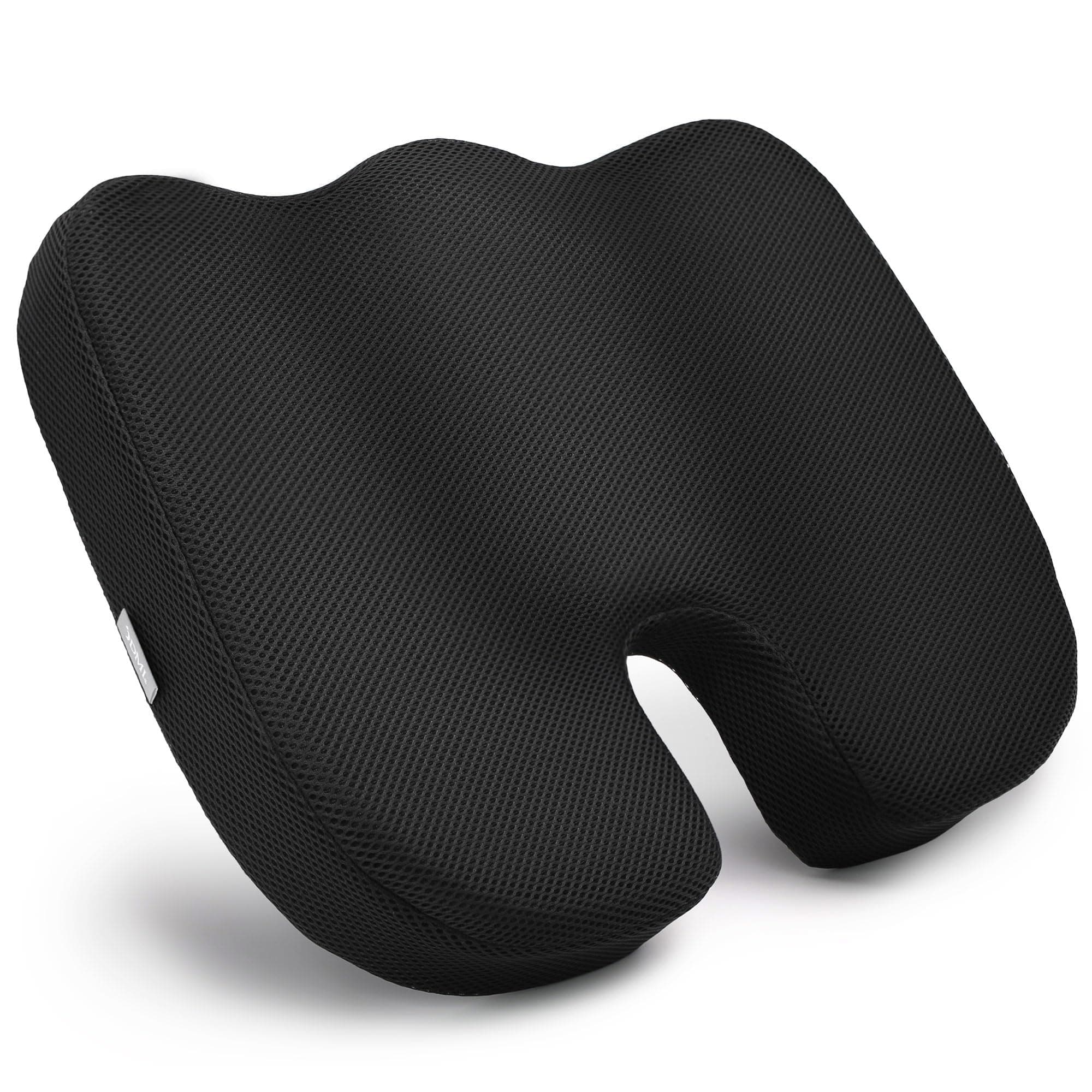 DMI Molded Foam Coccyx seat Cushion Pillow, Black, 1 Count
