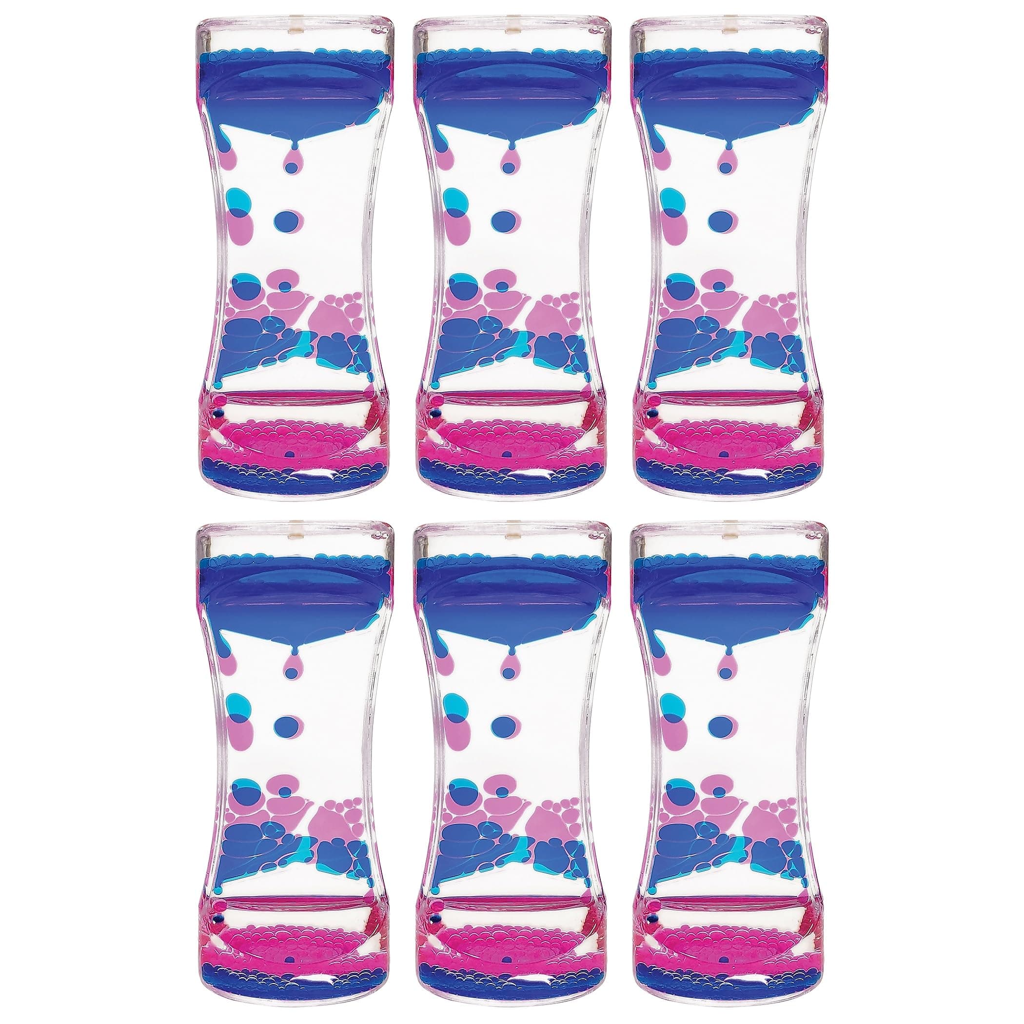 Teacher Created Resources Blue & Pink Liquid Motion Bubbler, Pack of 6