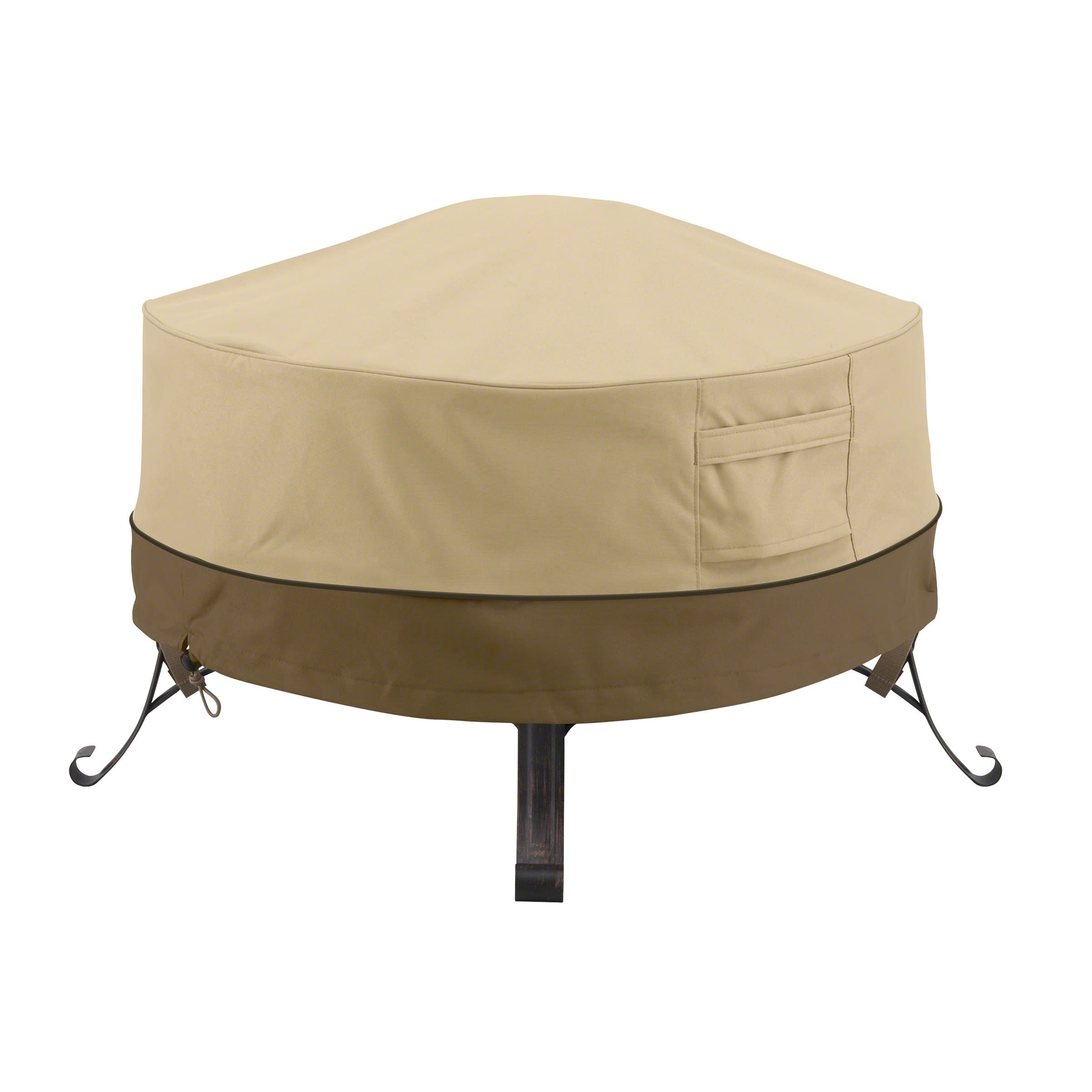 Classic Accessories 55-488-011501-00 Veranda Round Fire Pit/Table Cover, 30-Inch