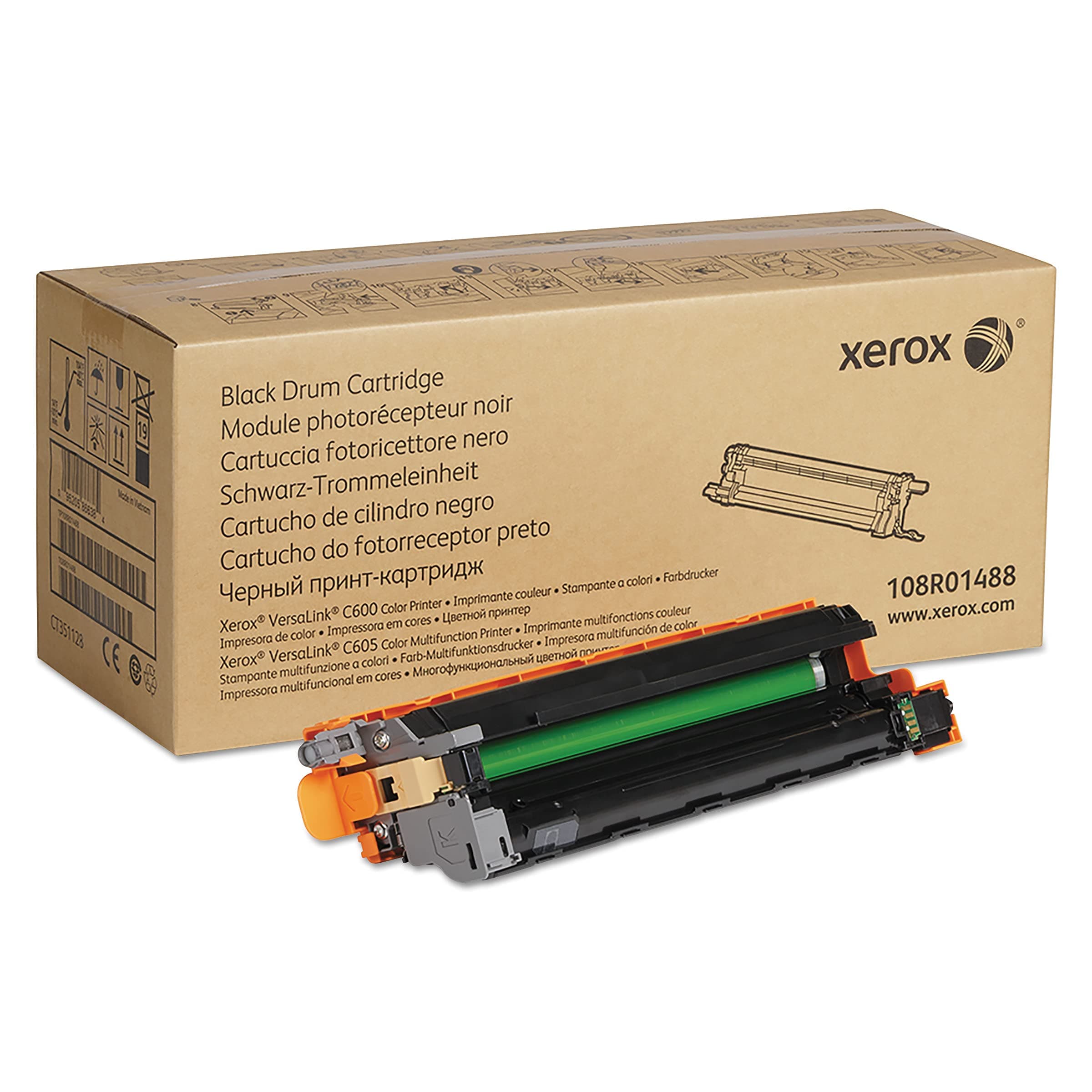 Xerox Genuine Black Drum Cartridge 108R01488-40 000 Pages for use in VersaLink C600/C605 Toner