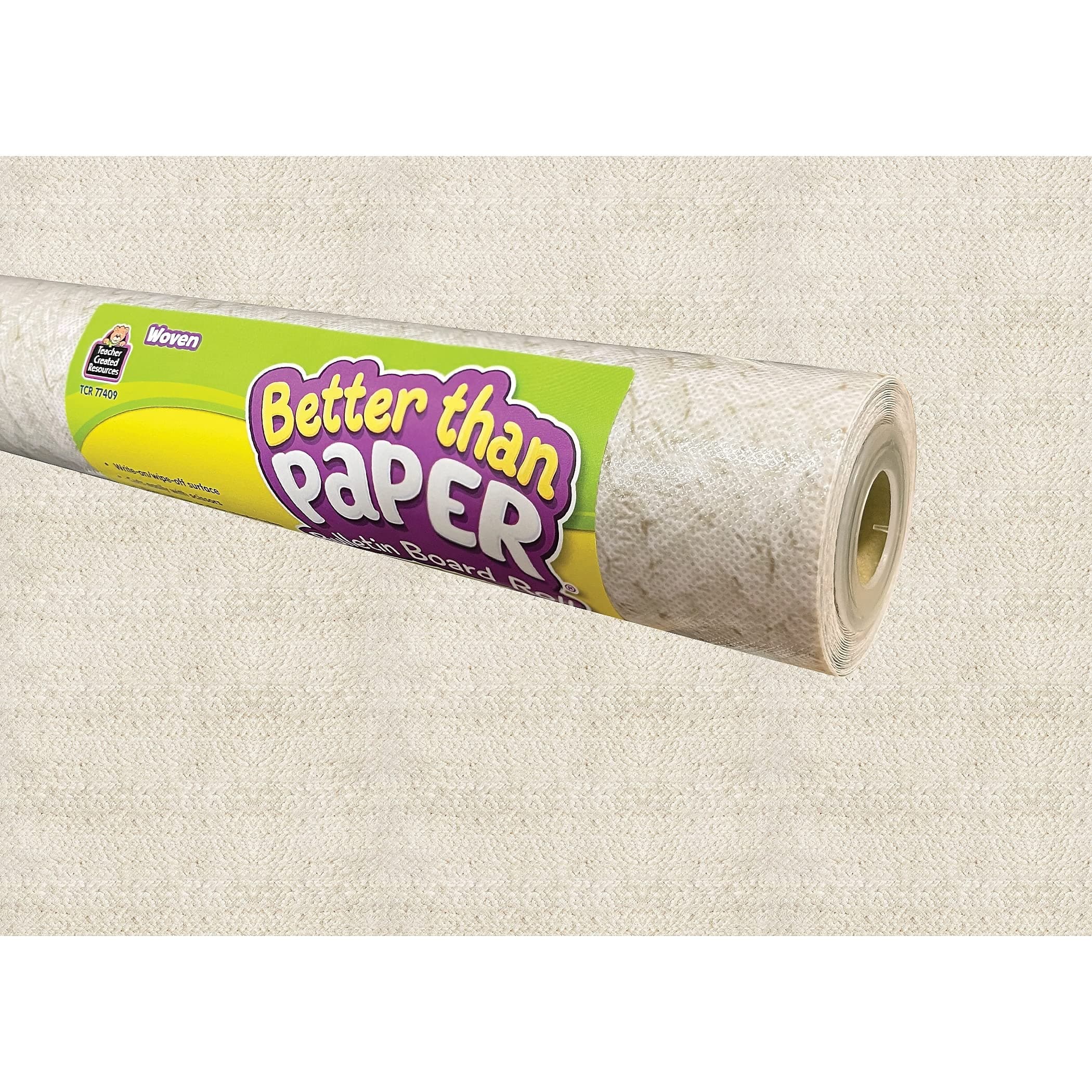 Teacher Created Resources Better Than Paper Bulletin Board Roll, 4' X 12', Woven, 4/Pack (Tcr32445)