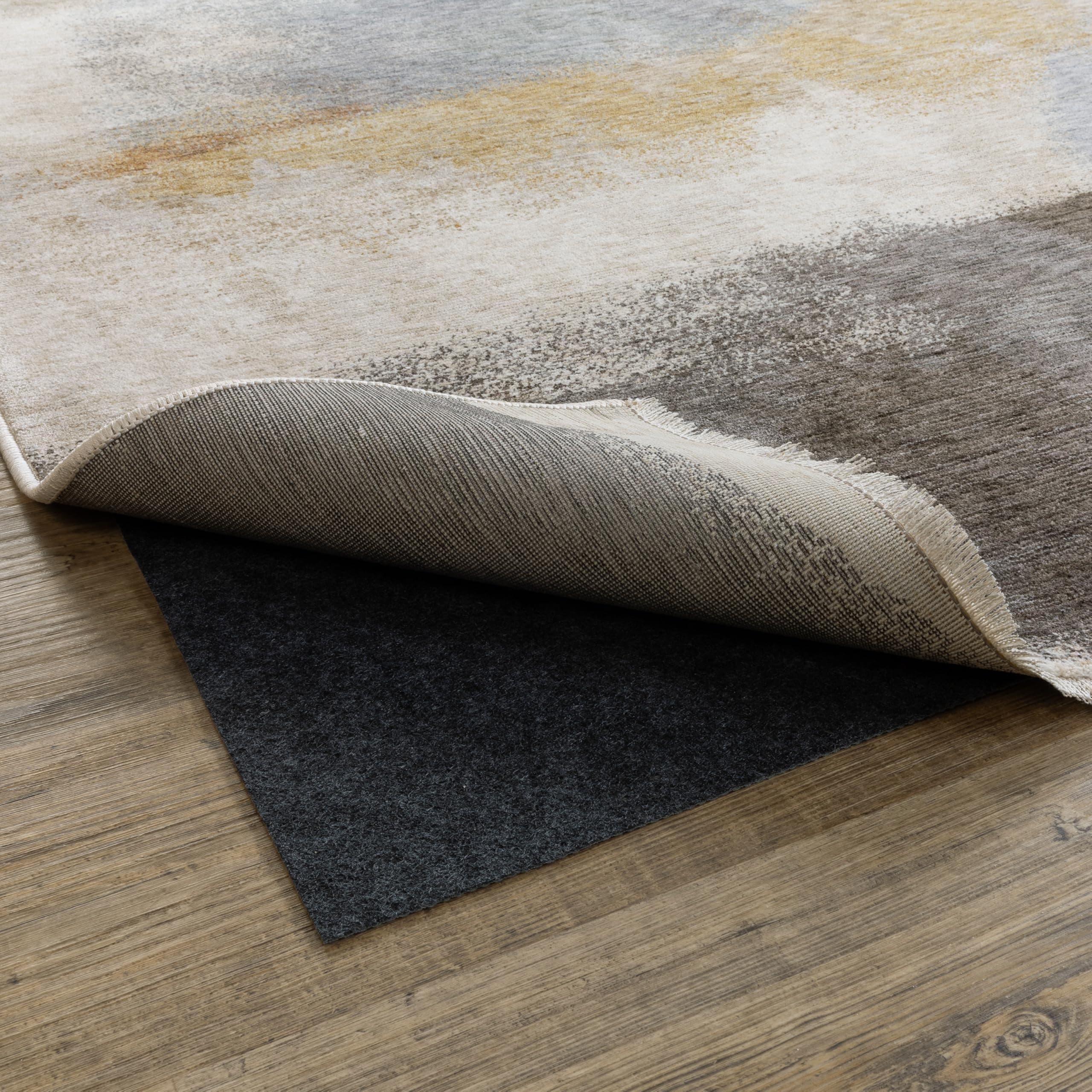 Oriental Weavers All Purpose Reversible Indoor Rug Pad - 6' x 9'2" - in Grey, Cut to Size, Reversible Carpet and Hard Surface Rug Pad, for Dining Room Size Rugs