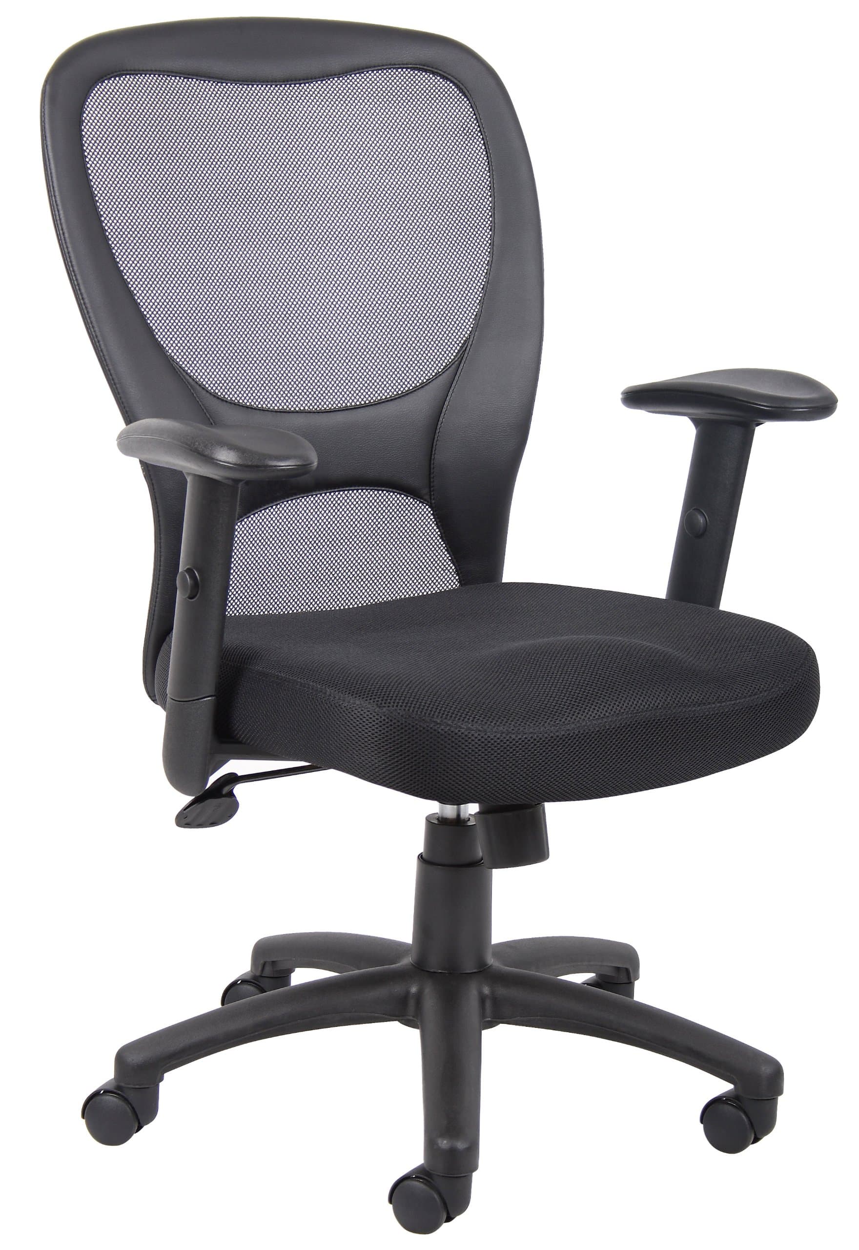Boss Office Products Budget Mesh Task Chair in Black