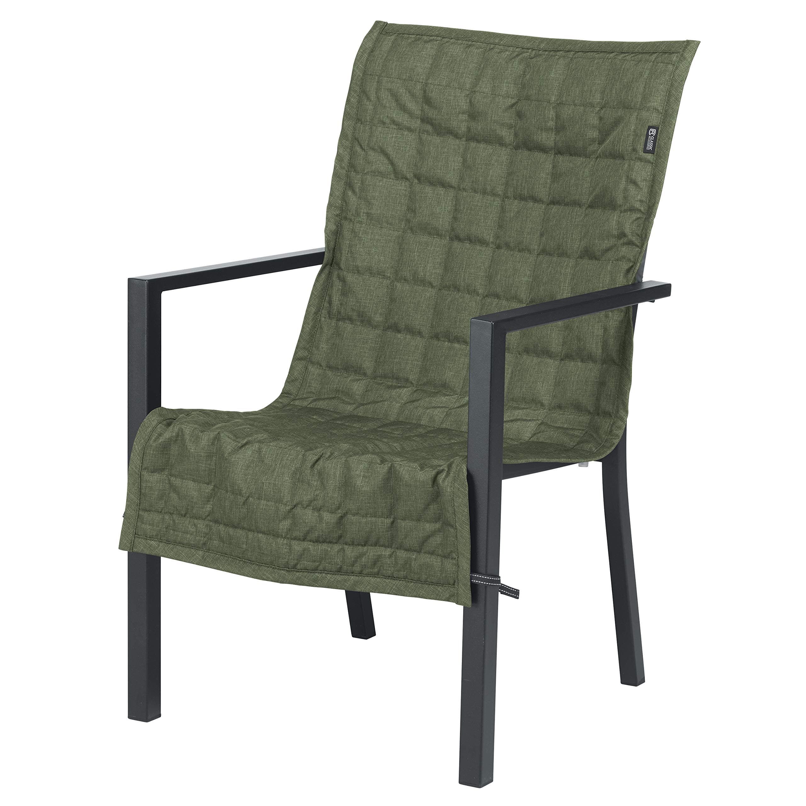 Classic Accessories Montlake FadeSafe Patio Chair Slip Cover, 45" x 20", Heather Fern