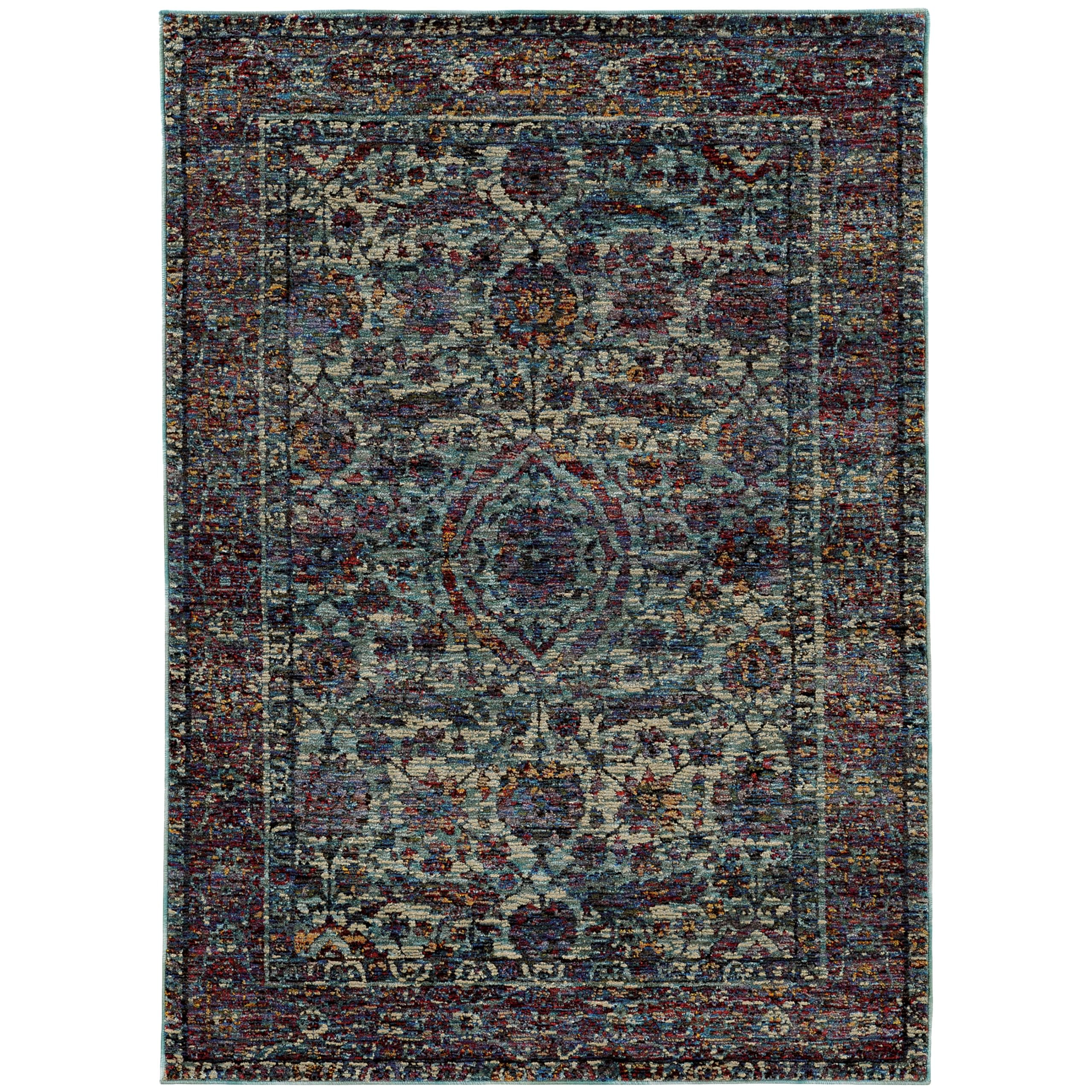 Oriental Weavers 6846B-2x3 Indoor Area Rug, Blue, 1'10" x 3' 2"
