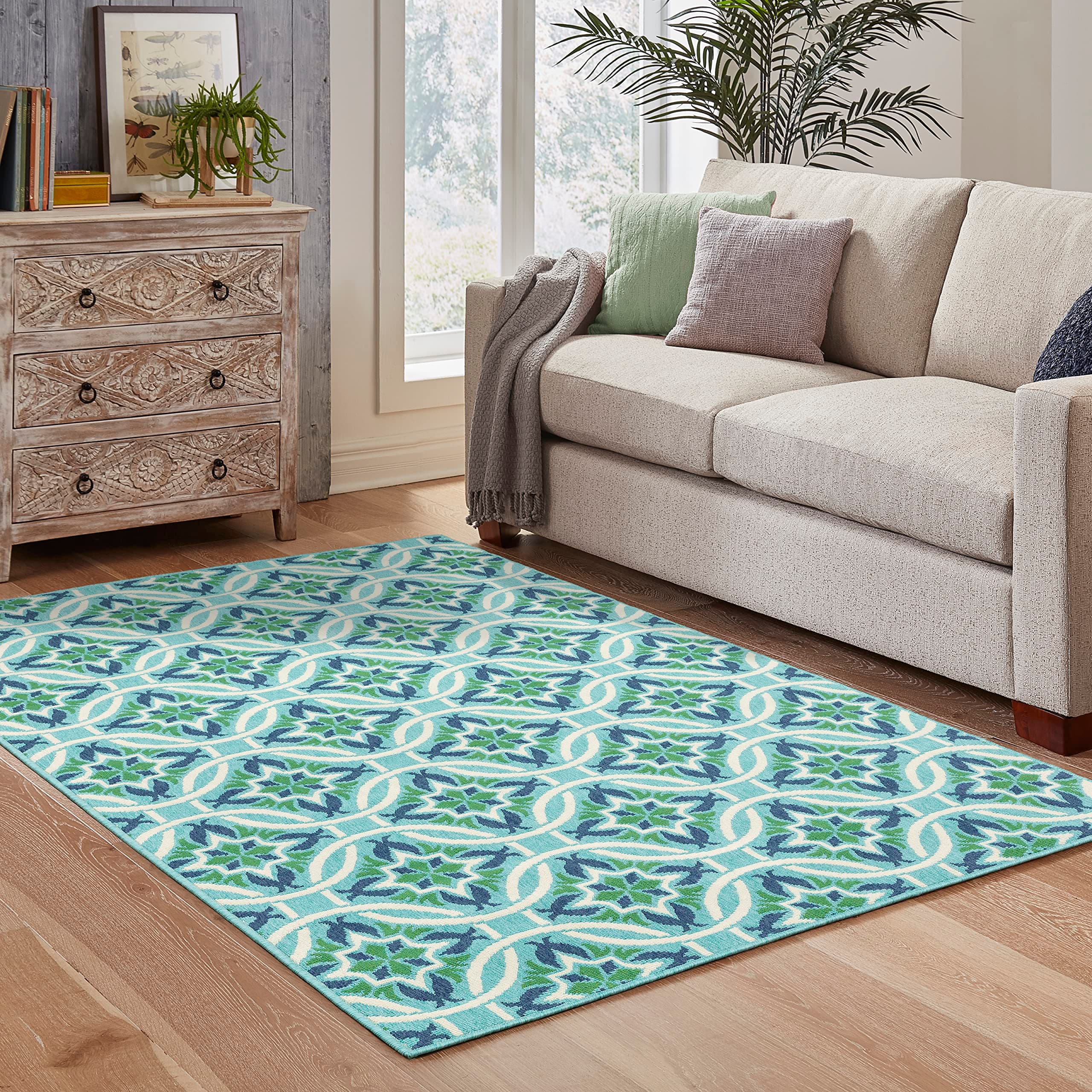 Oriental Weavers Meridian Area Rug, 2' x 3', Blue/Green