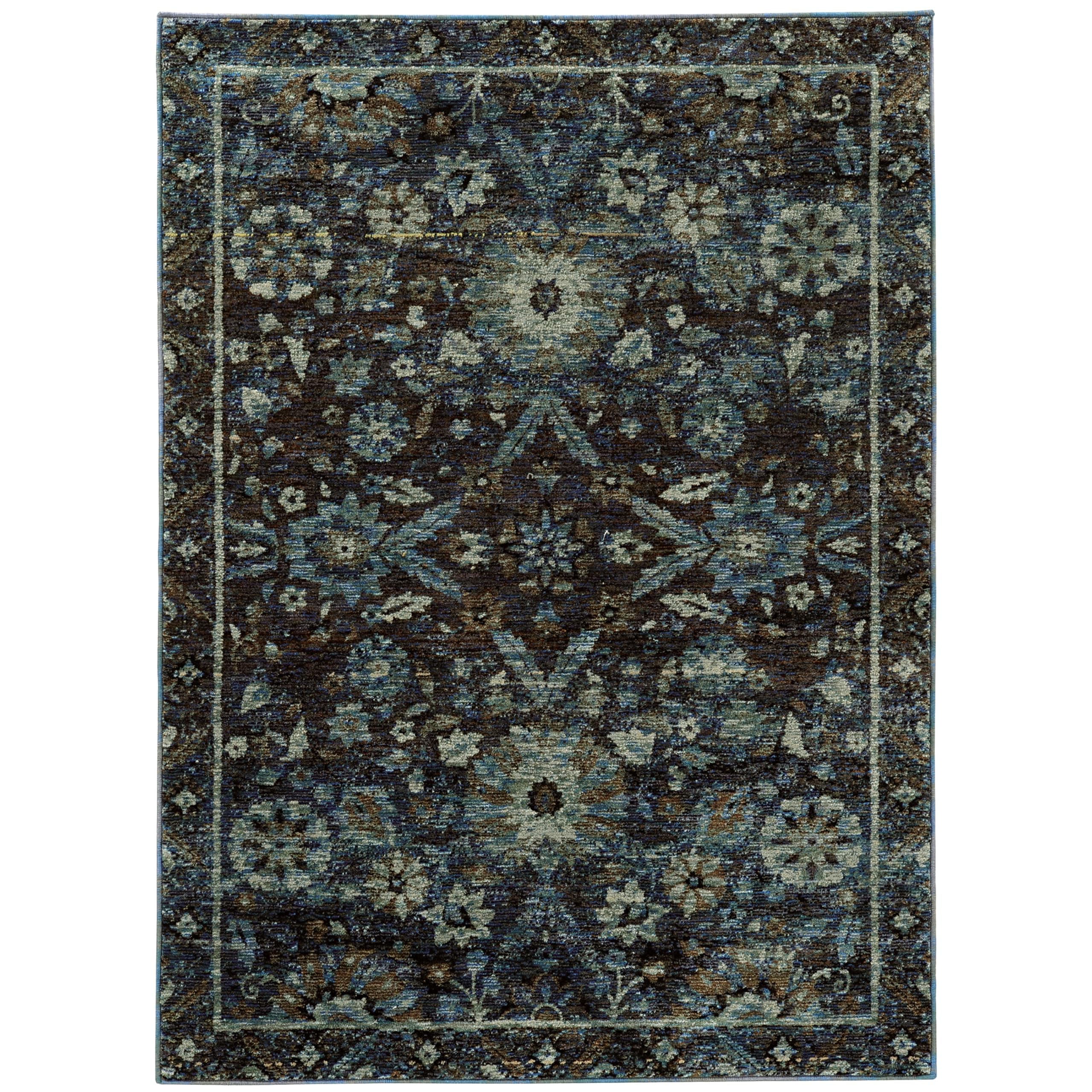 Oriental Weavers 7124A-3x5 Indoor Area Rug, Blue, 3' 3" x 5' 2"