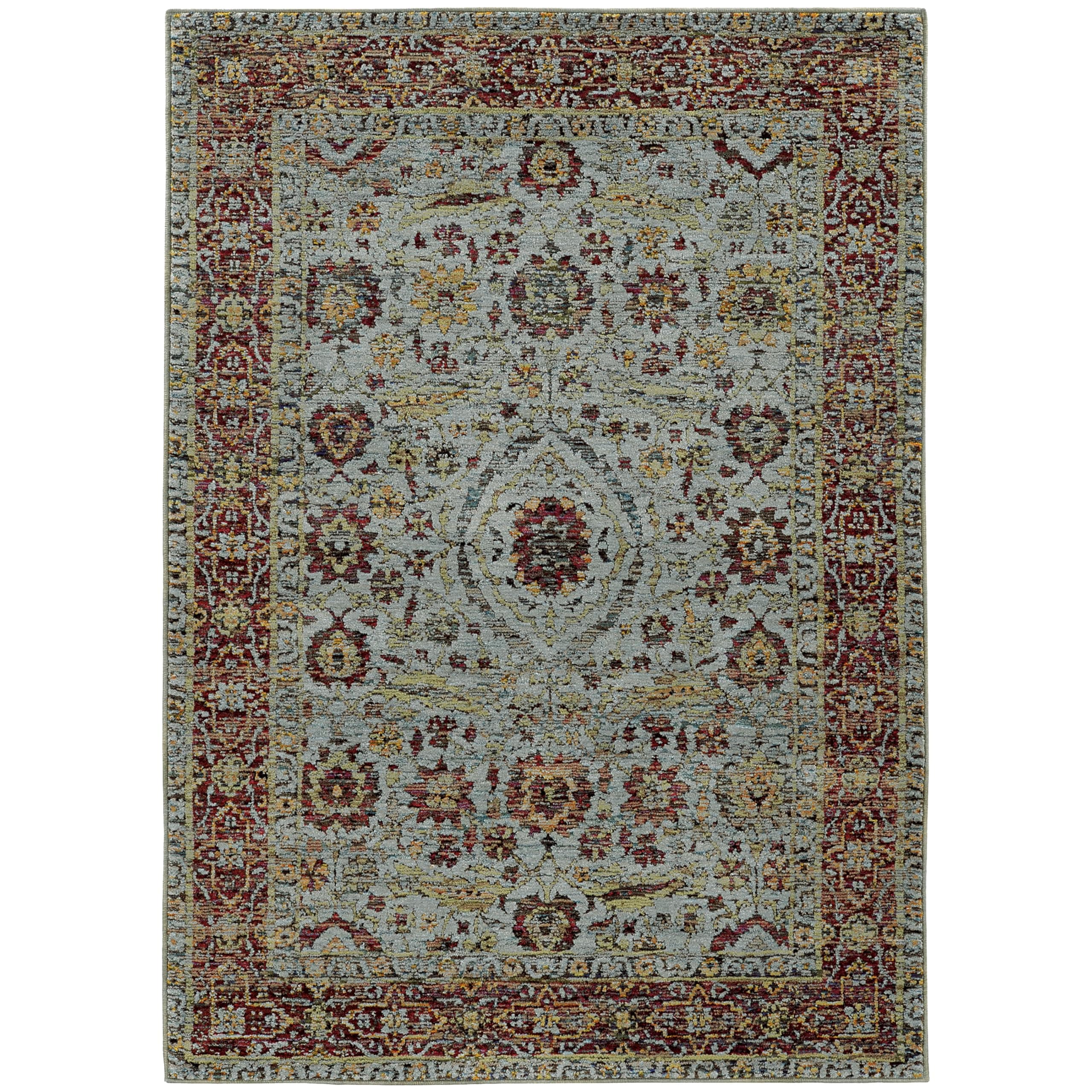 Oriental Weavers 7155A-2x3 Indoor Area Rug, Blue, 1'10" x 3' 2"