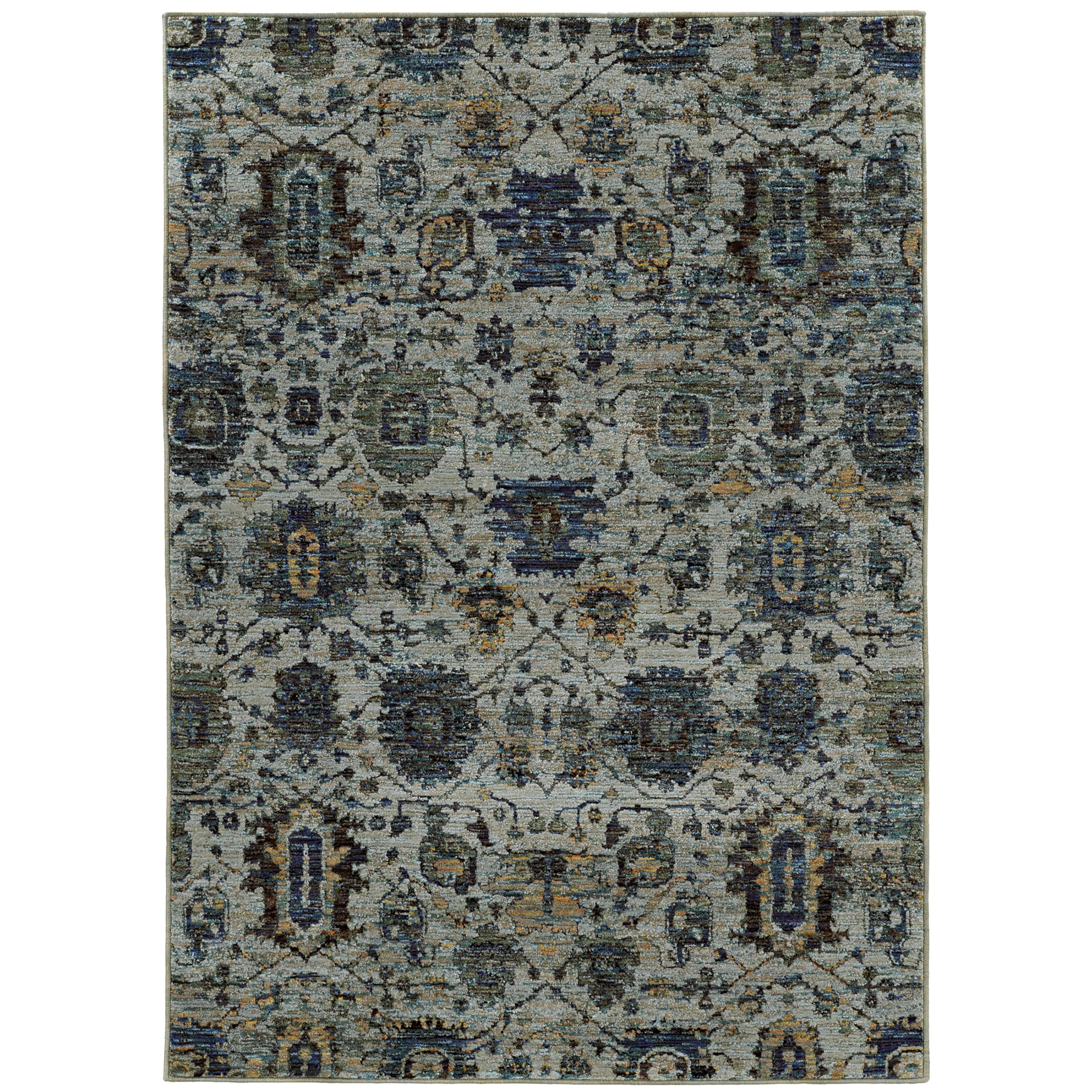 Oriental Weavers 7120A-3x5 Indoor Area Rug, Blue, 3' 3" x 5' 2"