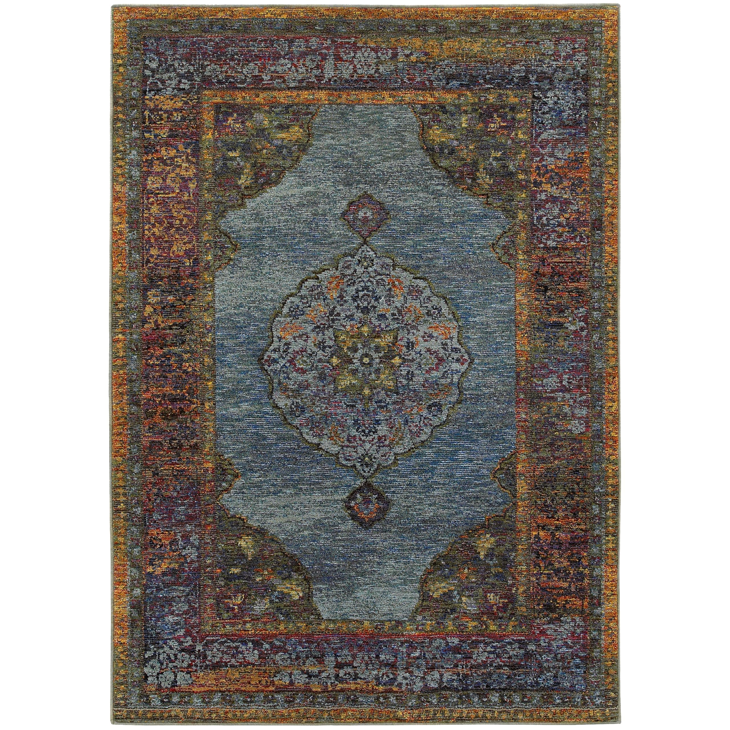 Oriental Weavers 7139A-3x5 Indoor Area Rug, Blue, 3' 3" x 5' 2"