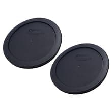 Pyrex 7201-PC (4-Cup) Black Replacement Lids (2-Pack) - Made in USA