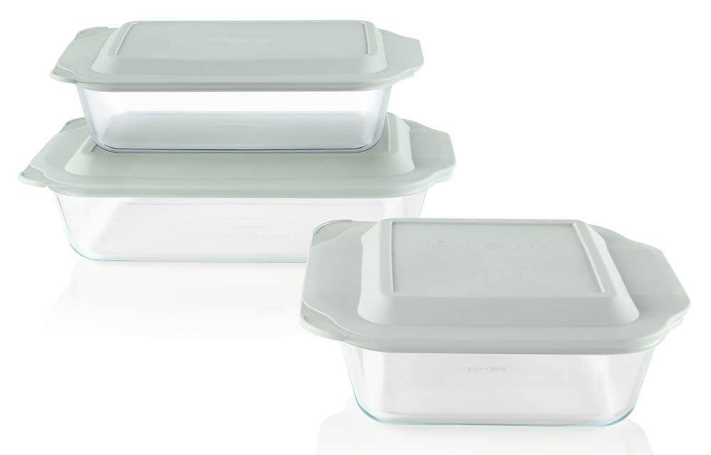 Pyrex Deep 3-Pack Glass Baking Dish Set (9"x13", 7"x11", 8"x8")