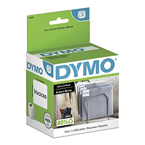 DYMO Authentic LW Multi-Purpose Labels DYMO Labels for LabelWriter Printers White 2" x 2-5/16" 1 Roll of 250