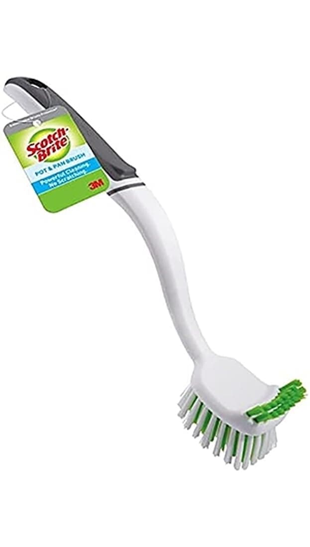 Scotch-Brite Pot Pan & Dish Brush, Scrub Brushes for Cleaning Kitchen and Washing Dishes, 1 Count