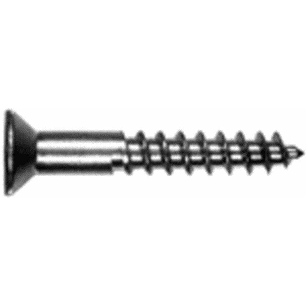 HILLMAN FASTENER 38577 Flt BRS Wood Screw, 12X2