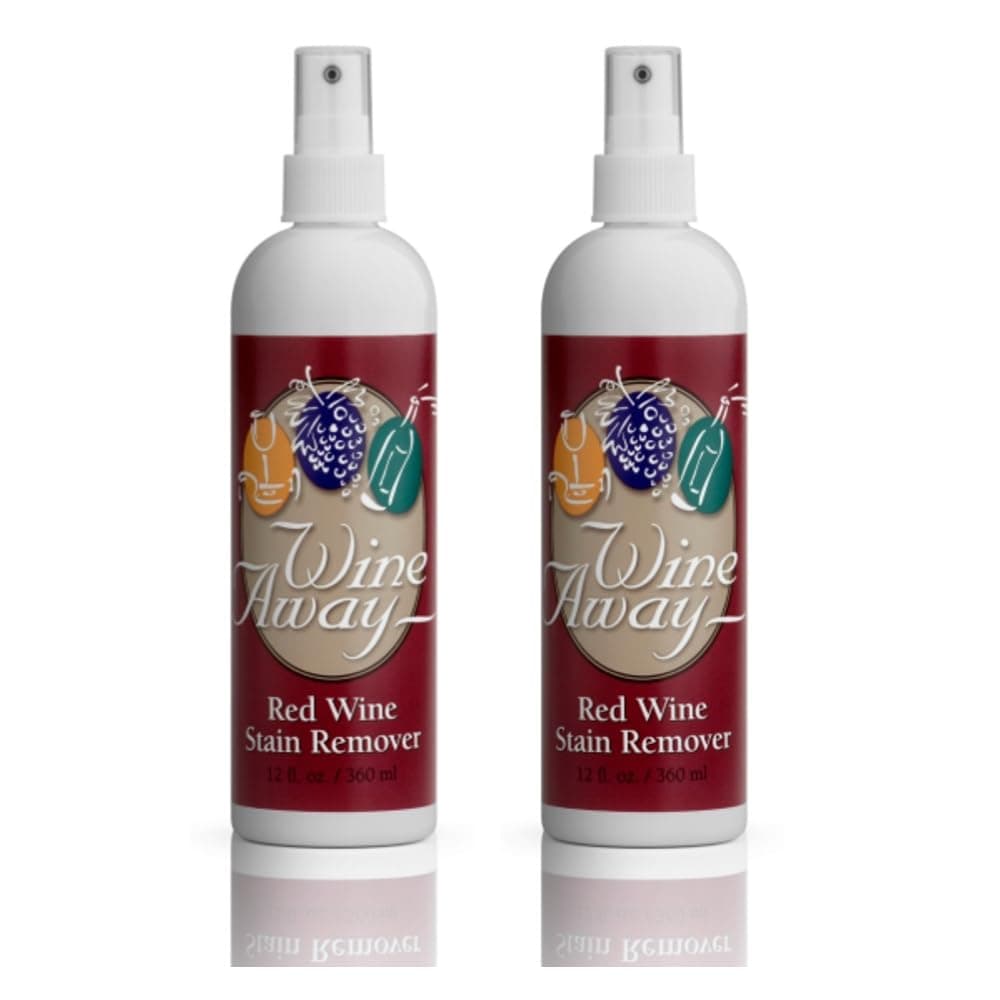 Wine Away Red Wine Stain Remover, 12oz - Removes Wine Spots, Perfect Fabric Upholstery & Carpet Cleaner Spray Solution, Spray on Stain Wash & Resolve Laundry to Vanish Stain, Citrus Scent (Pack of 2)