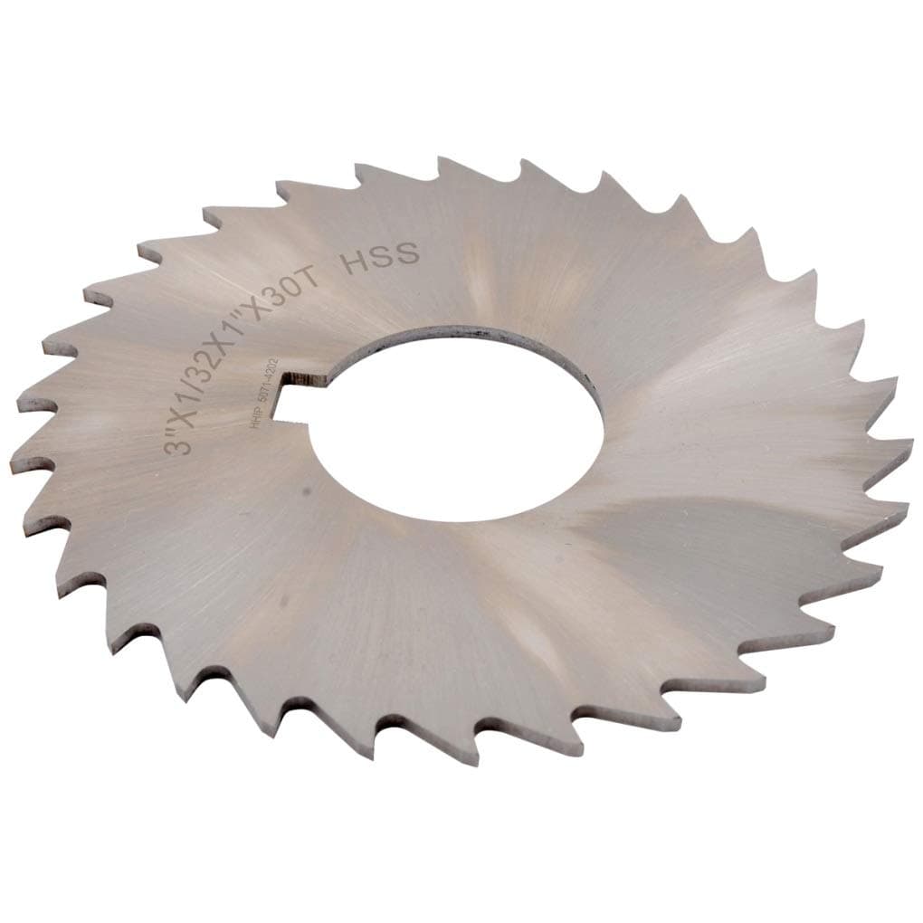 HHIP 5071-4202 3 x 1/32 x 1" High Speed Steel Plain Slitting Saw