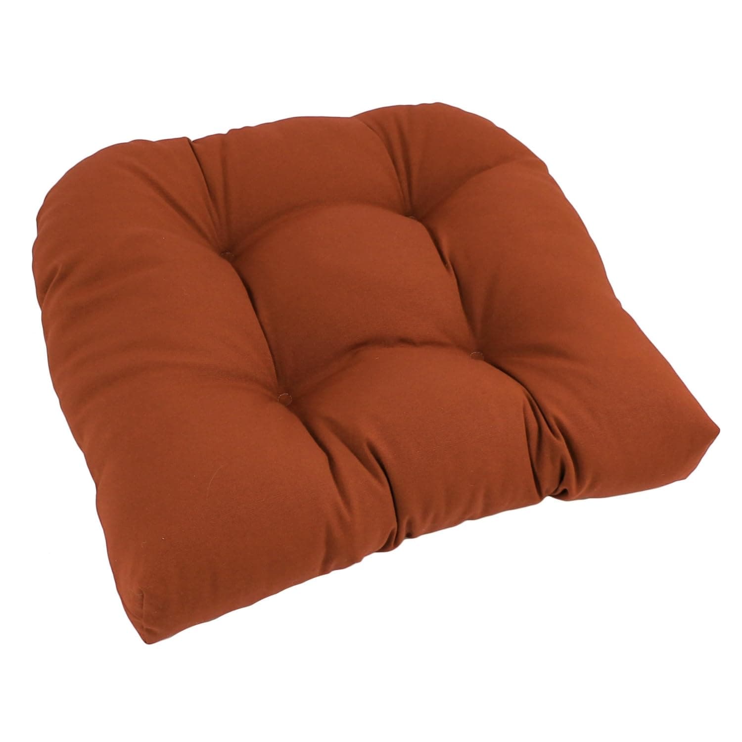 Blazing Needles Twill Rounded Back Chair Cushion,Spice, 19" x 19" 1 Count