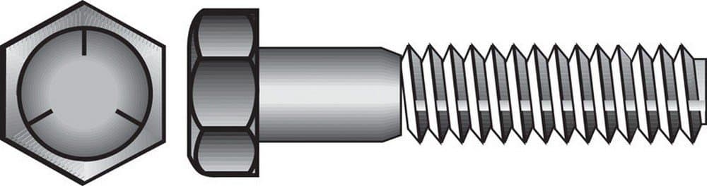 Hillman 5/16 in. Dia. x 5 in. L Heat Treated Zinc Steel Hex Head Cap Screw 50 pk