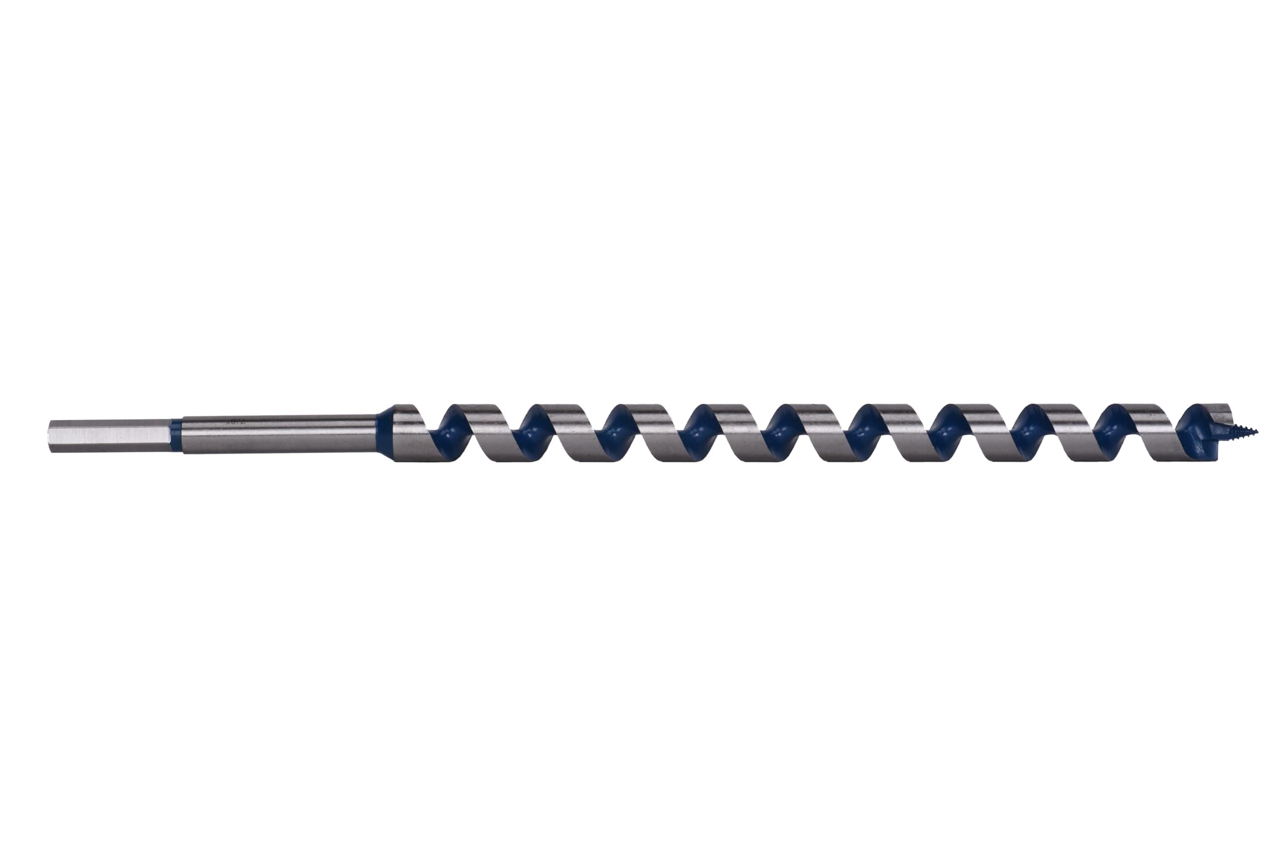 Century Drill & Tool 38756 Ship Auger Nail Cutter Power Bit, 7/8" x 18", 1/2" Shank Size - Heavy-Duty Precision Wood Drilling