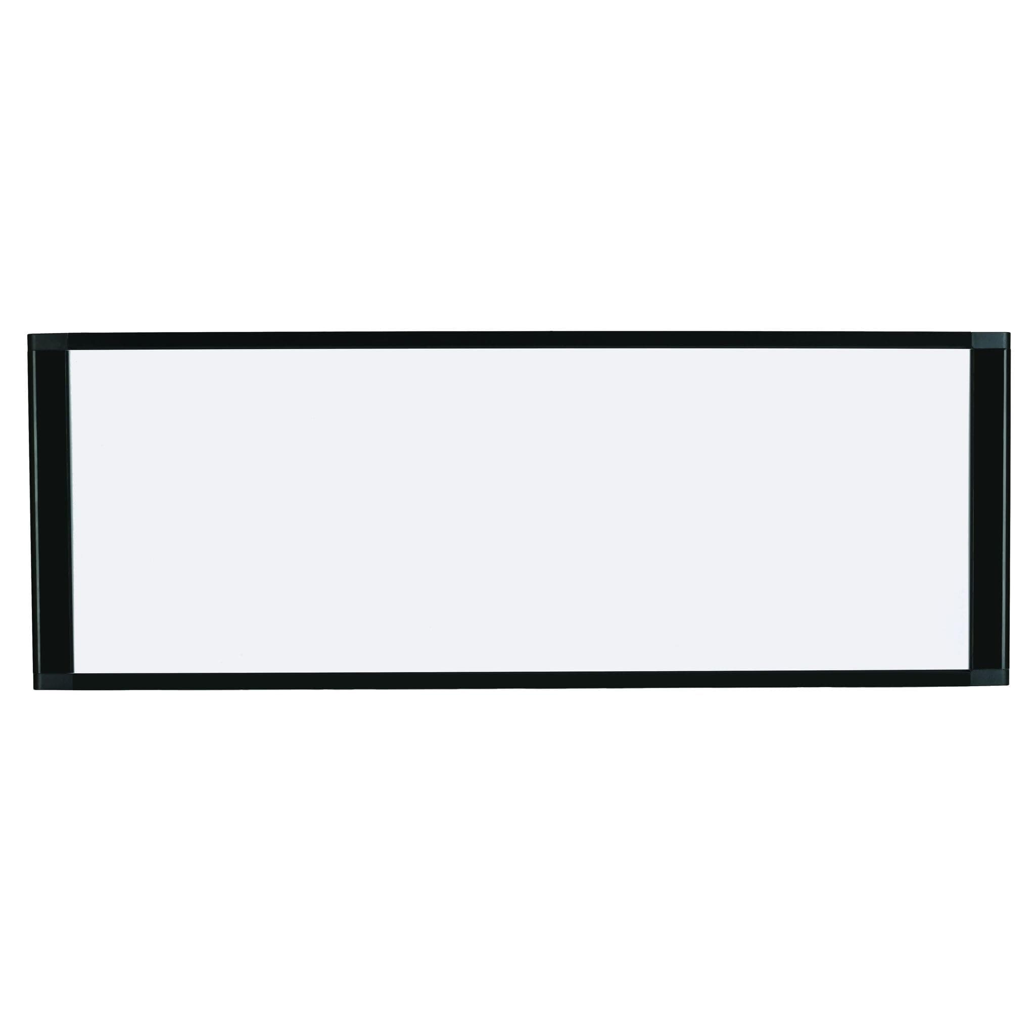 MasterVision Magnetic Gold Ultra Dry Erase Cubicle Dry Erase Board, 36 x 18 Inches, Black Aluminum Frame (MA10007705) , White