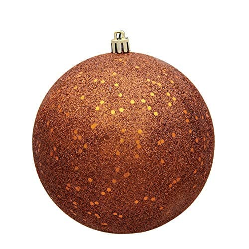 Vickerman 10" Copper Sequin Ball Ornament.