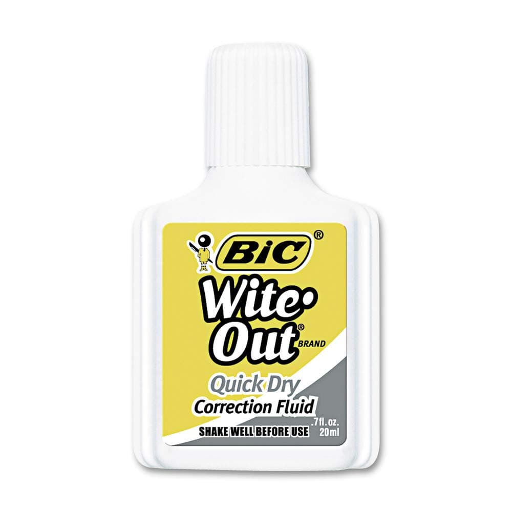 BICWOFQD12WE - BIC Wite-Out Quick Dry Correction Fluid