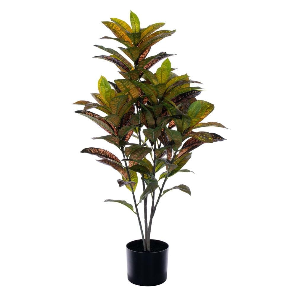 36" Croton Artificial Plant by VICKERMAN