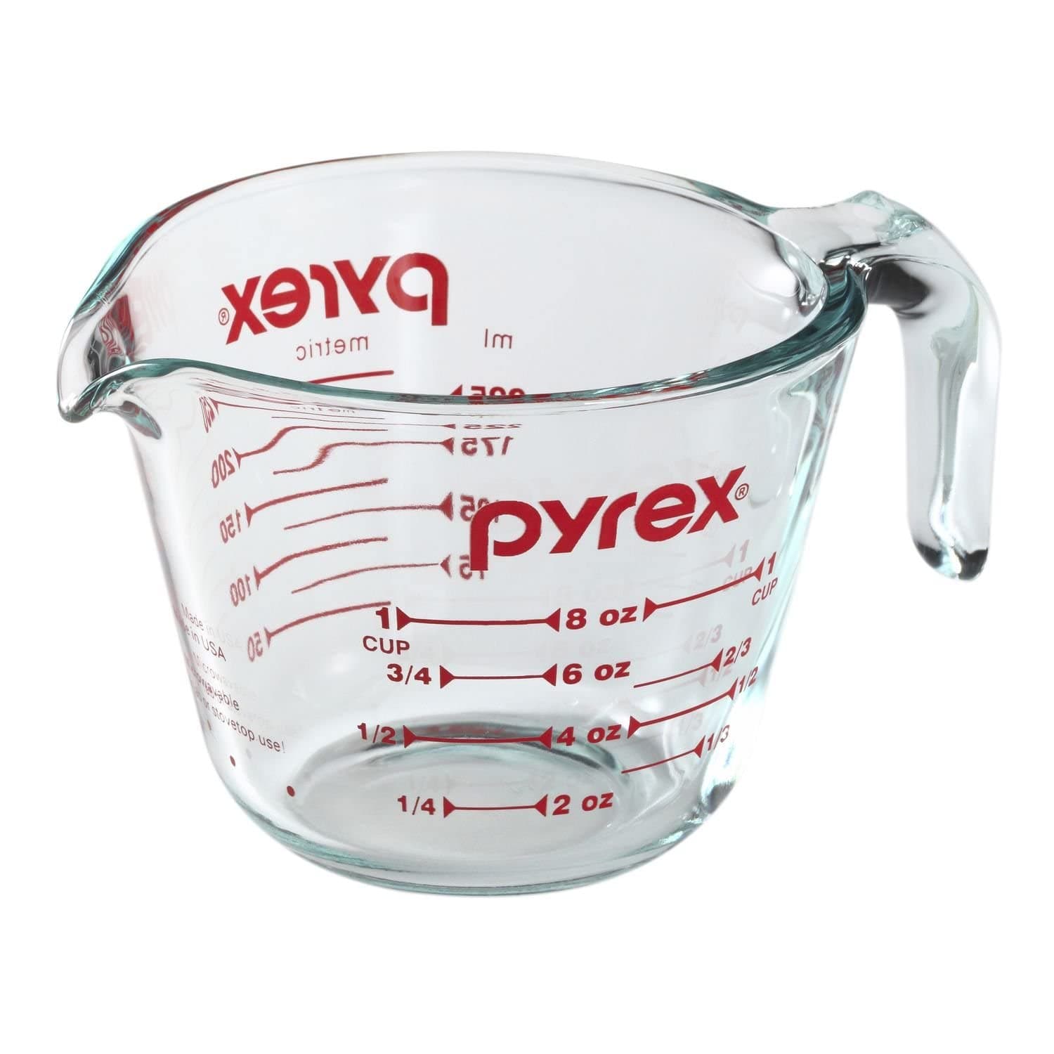 Pyrex 6001074 885107797882 Measuring Cup, 8 oz., Crear