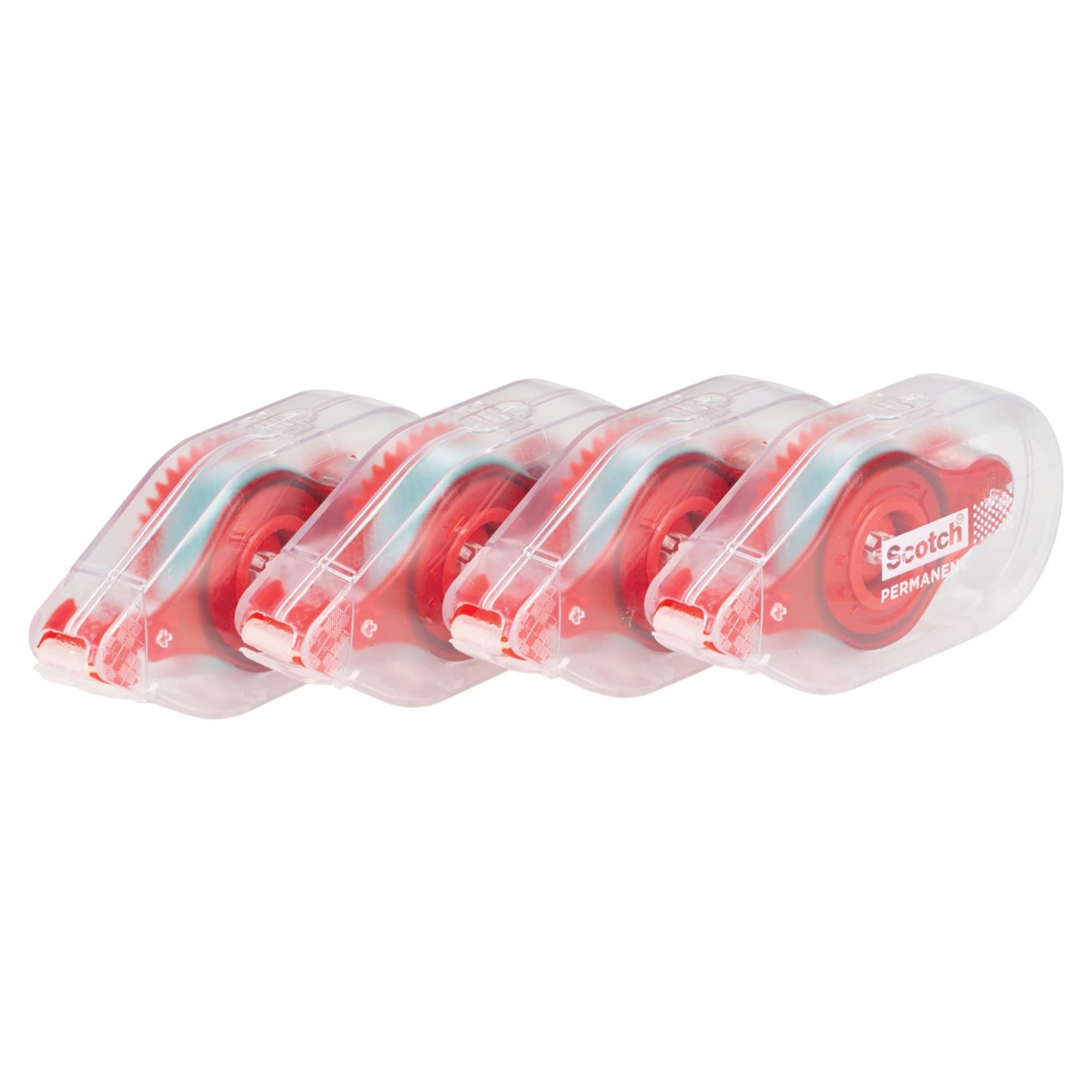 Scotch Adhesive Dot Roller Value Pack, .31 in x 49 ft, Great for Home Office, Scrapbooking, and Art Projects, 4-Pack