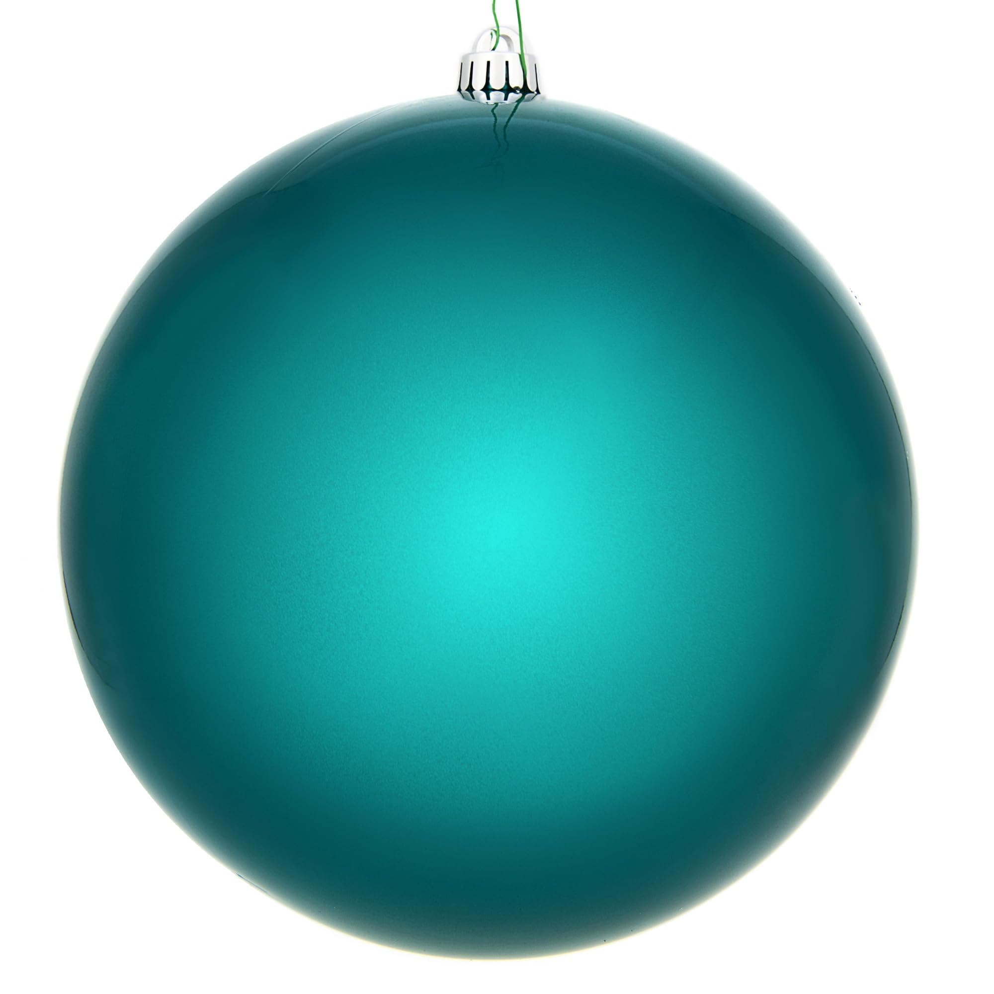Vickerman 10" Dark Teal Candy Ball Ornament.