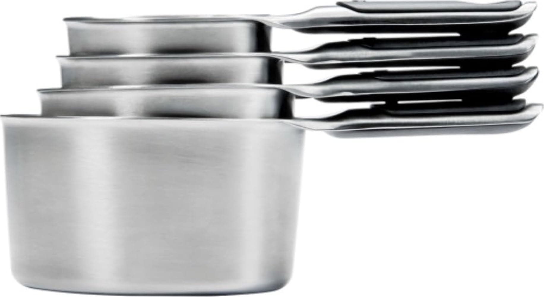 OXO Good Grips 4 Piece Stainless Steel Measuring Cups with Magnetic Snaps