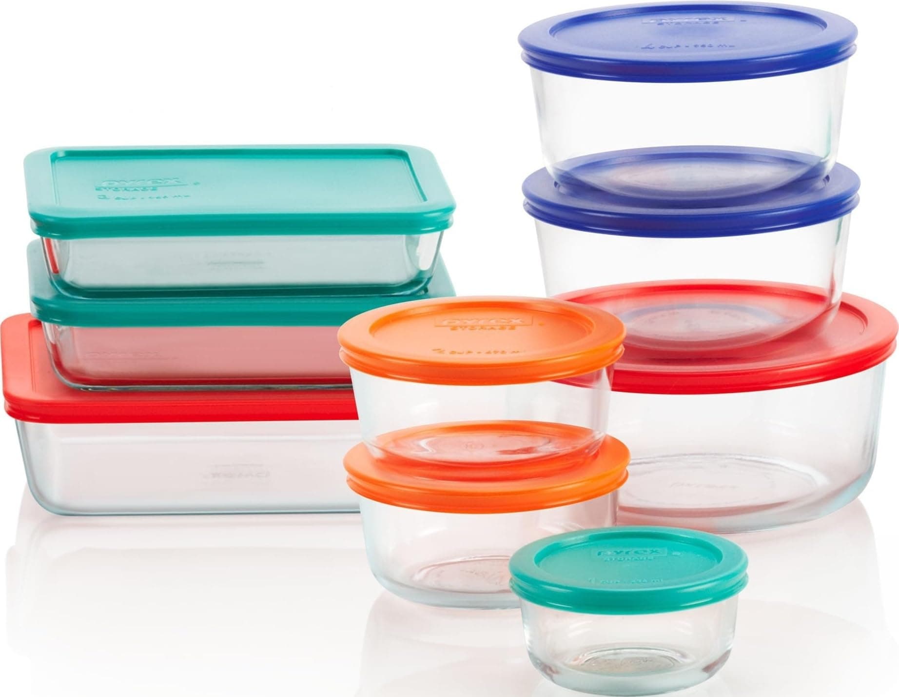 Pyrex Simply Store (9-Pack) Mixed Sized Glass Food Storage Set