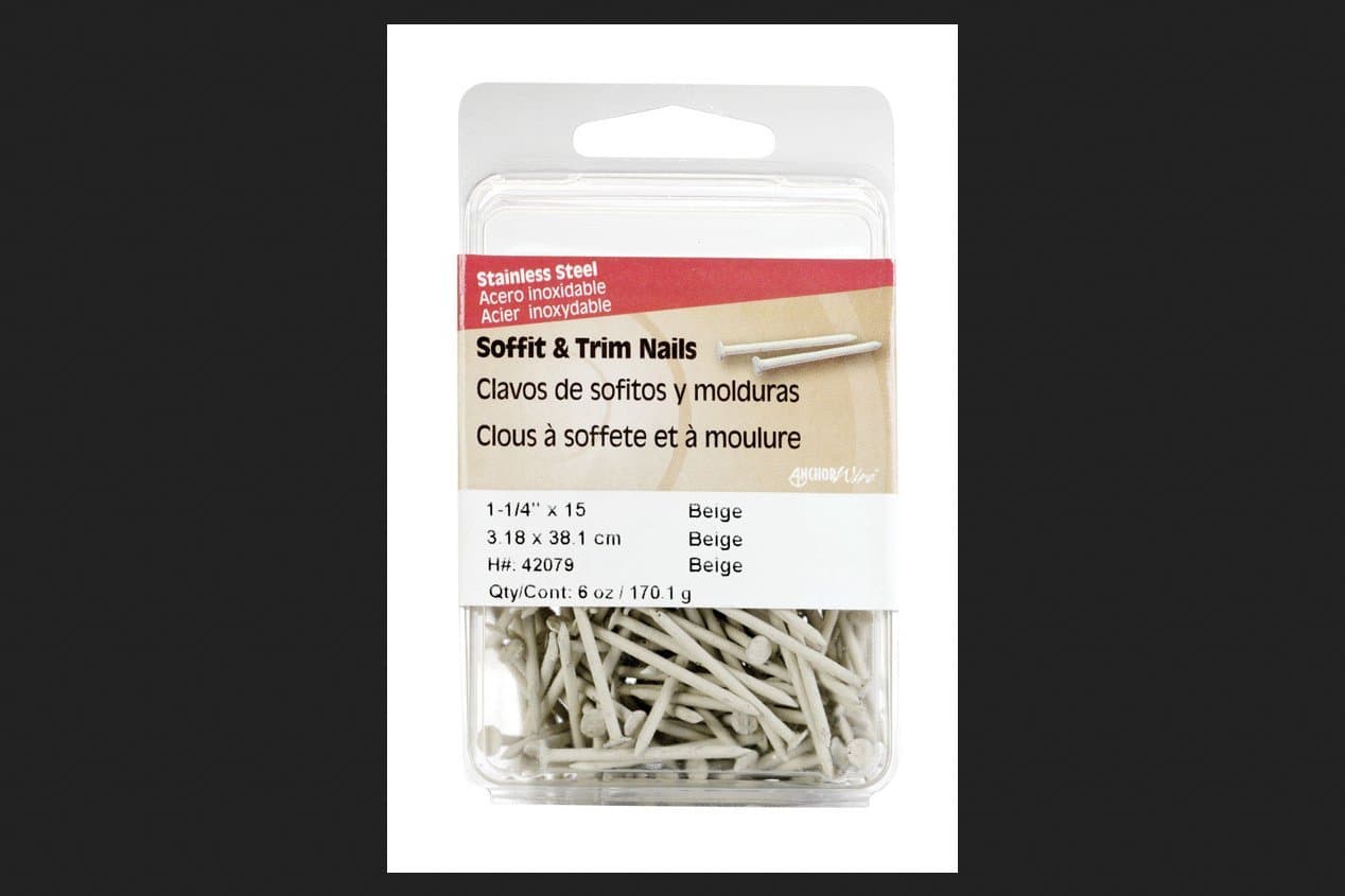 Hillman 1-1/4 in. L Soffit and Trim Stainless Steel Nail Smooth Shank Flat