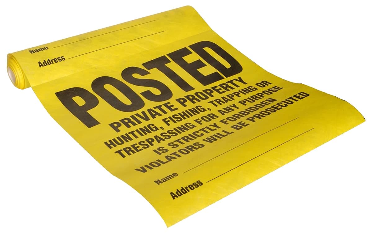 Hillman 11" X 11" Yellow Plastic No TRESPASSING Signs (25PK)